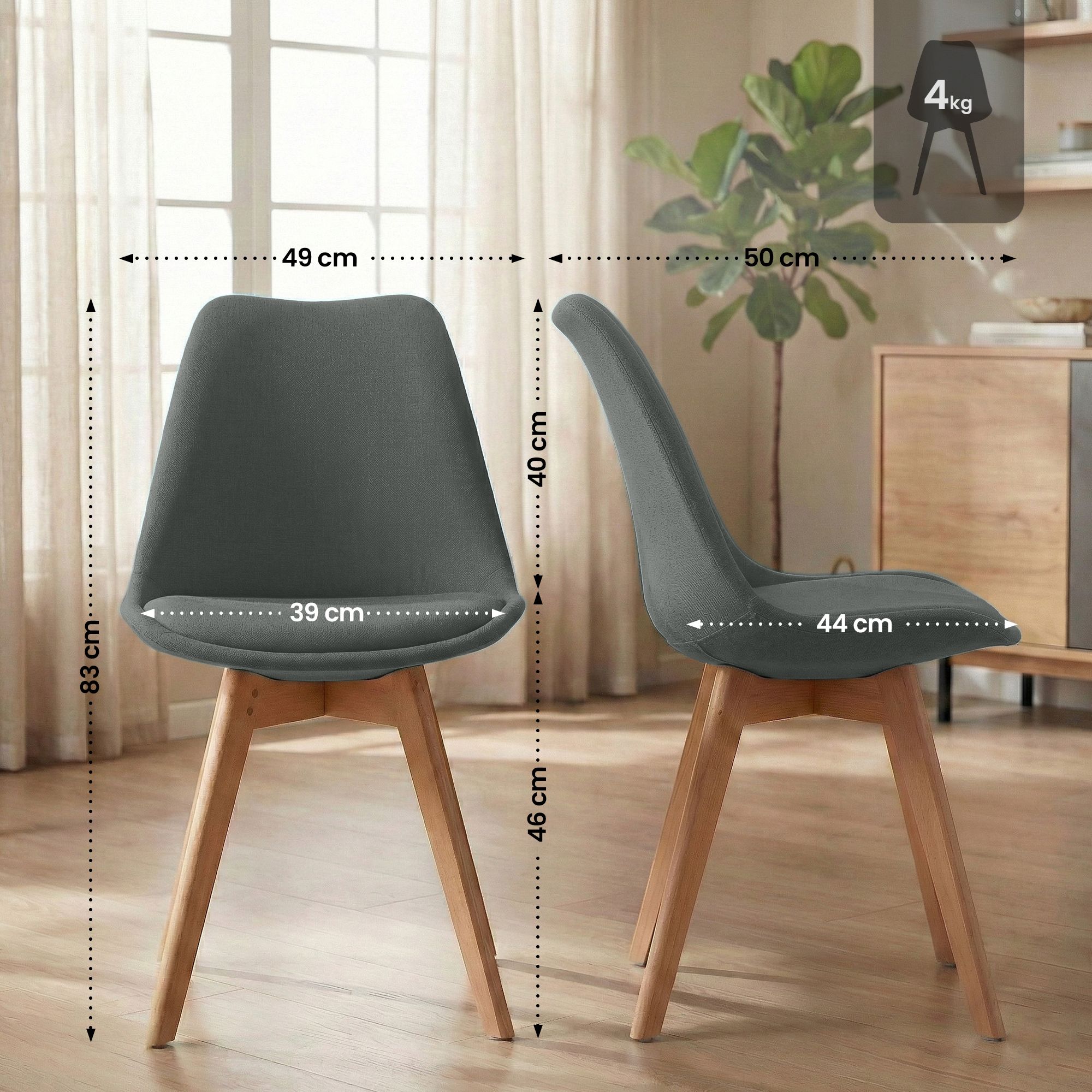 Spisestol Linares &ndash; komfortabel design for moderne hjem