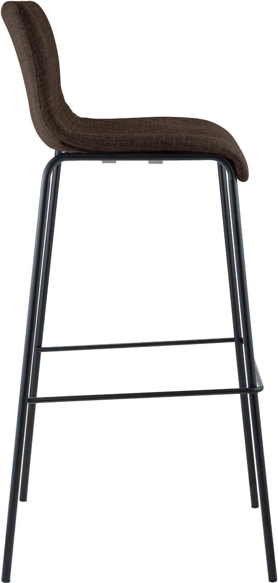 Barstol Hover i stoff med metallunderstell med fire ben