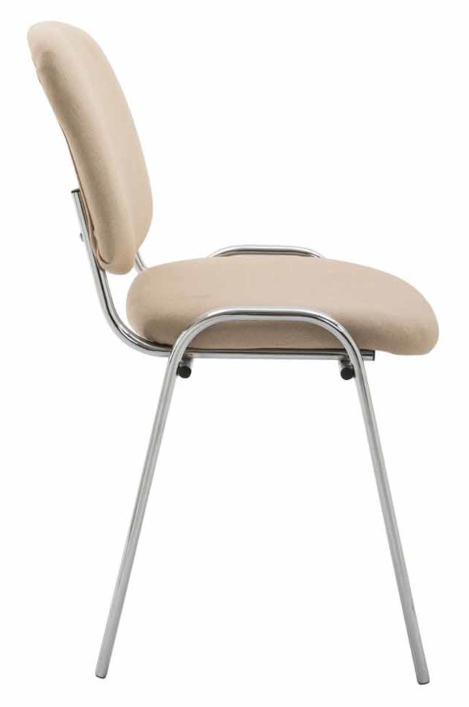 Sett med 4 stoler Ken Chrome stoff