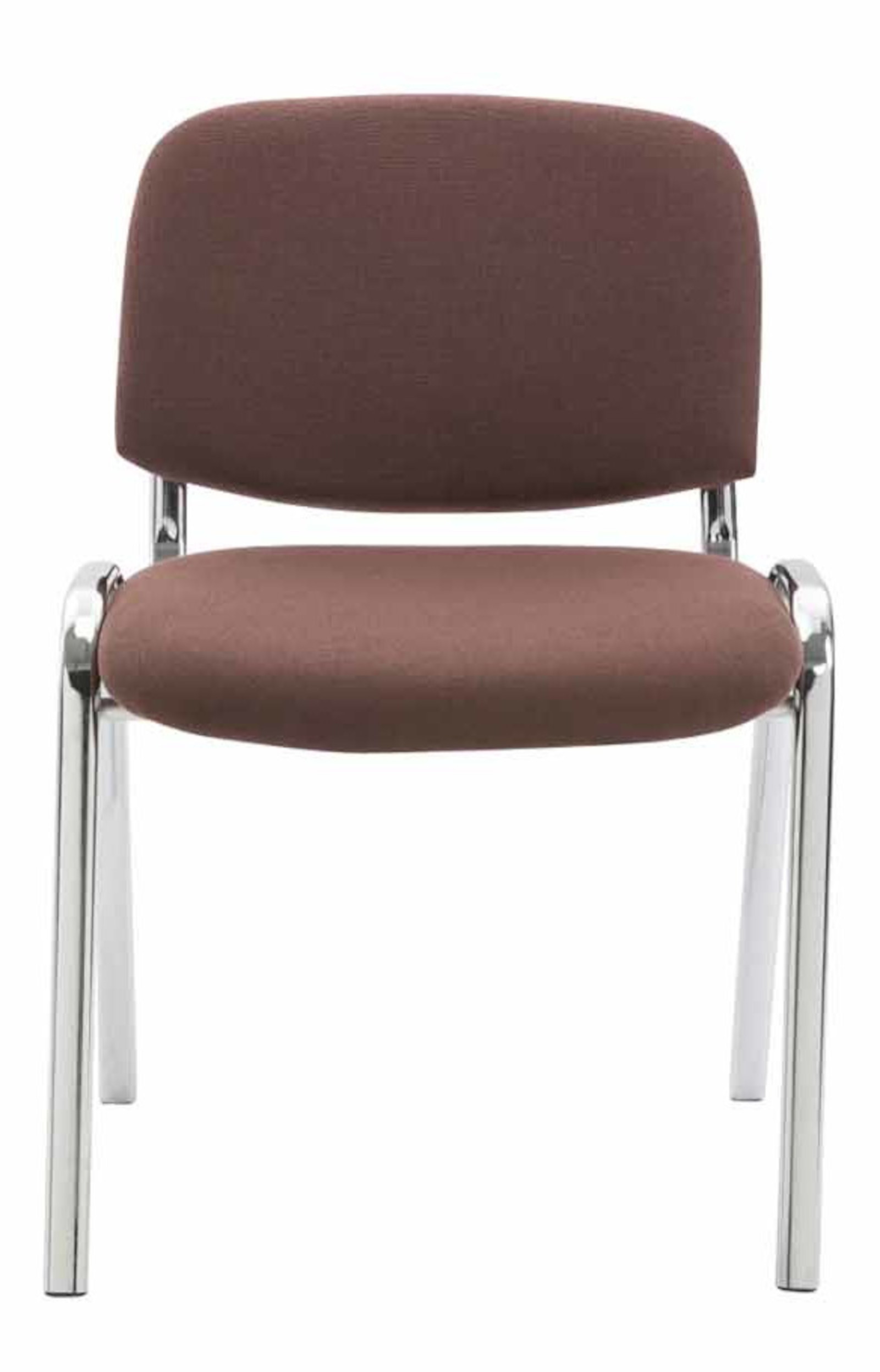Sett med 4 stoler Ken Chrome stoff