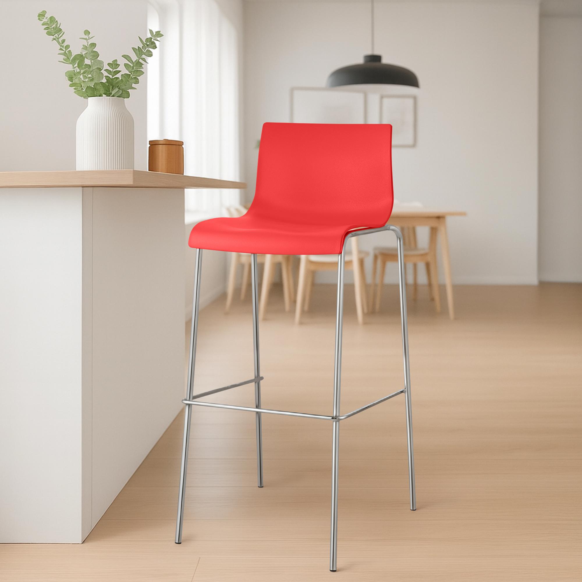 Hover barstol, plast, 4-ben design