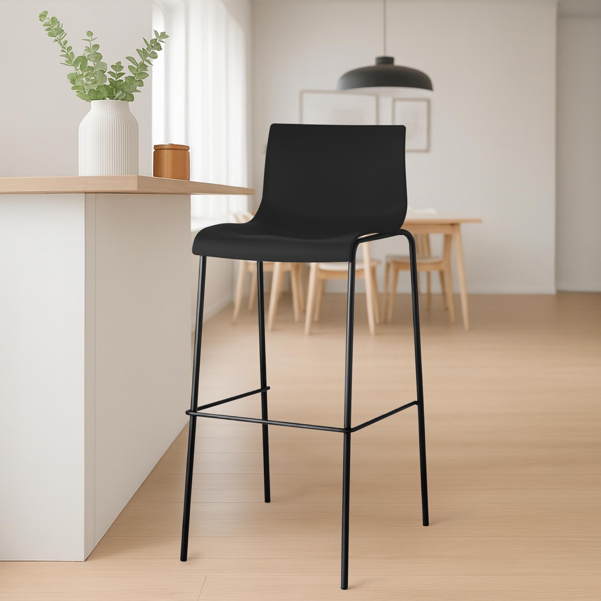 Hover barstol, plast, 4-ben design