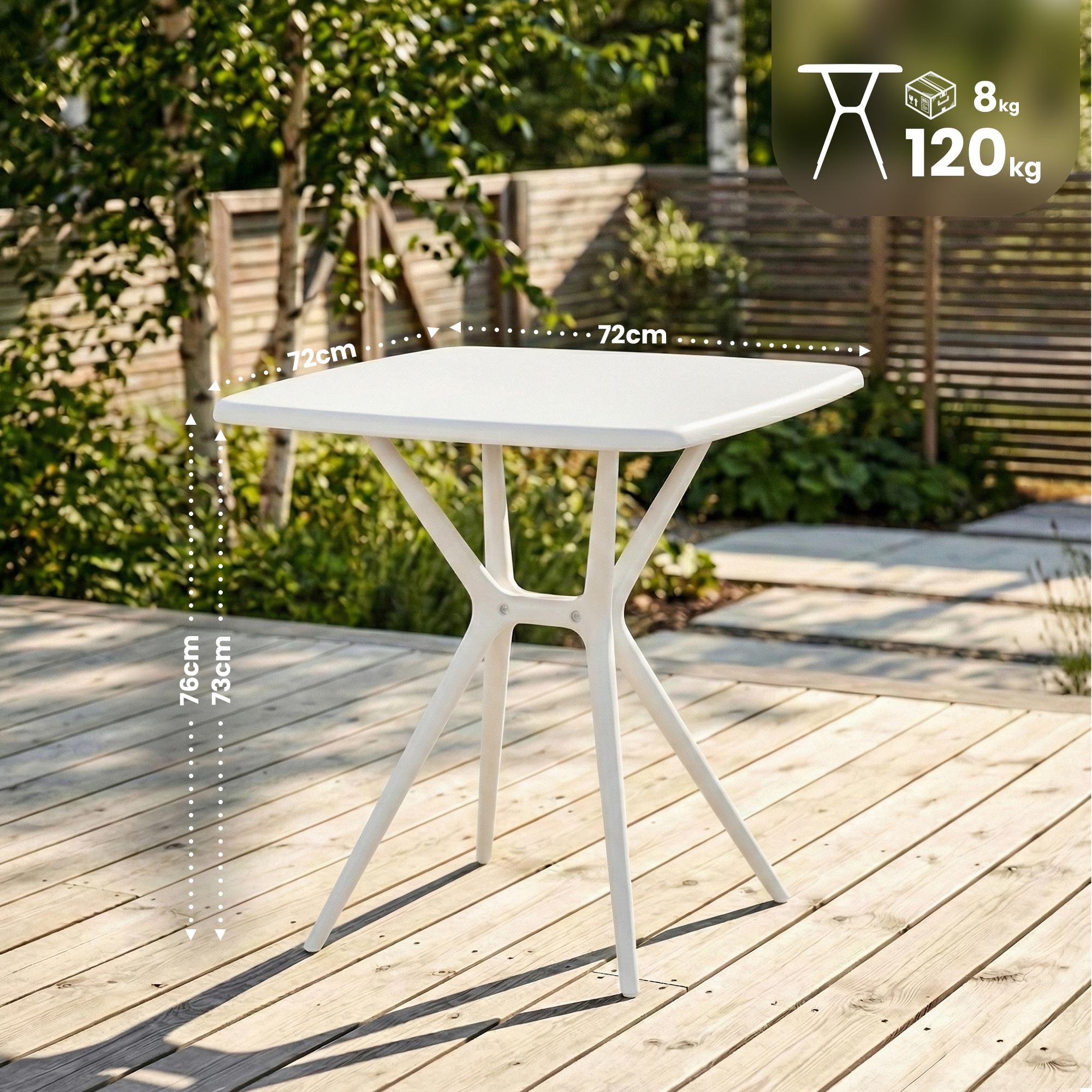 Hagebord Becky firkantet 72 x 72 cm
