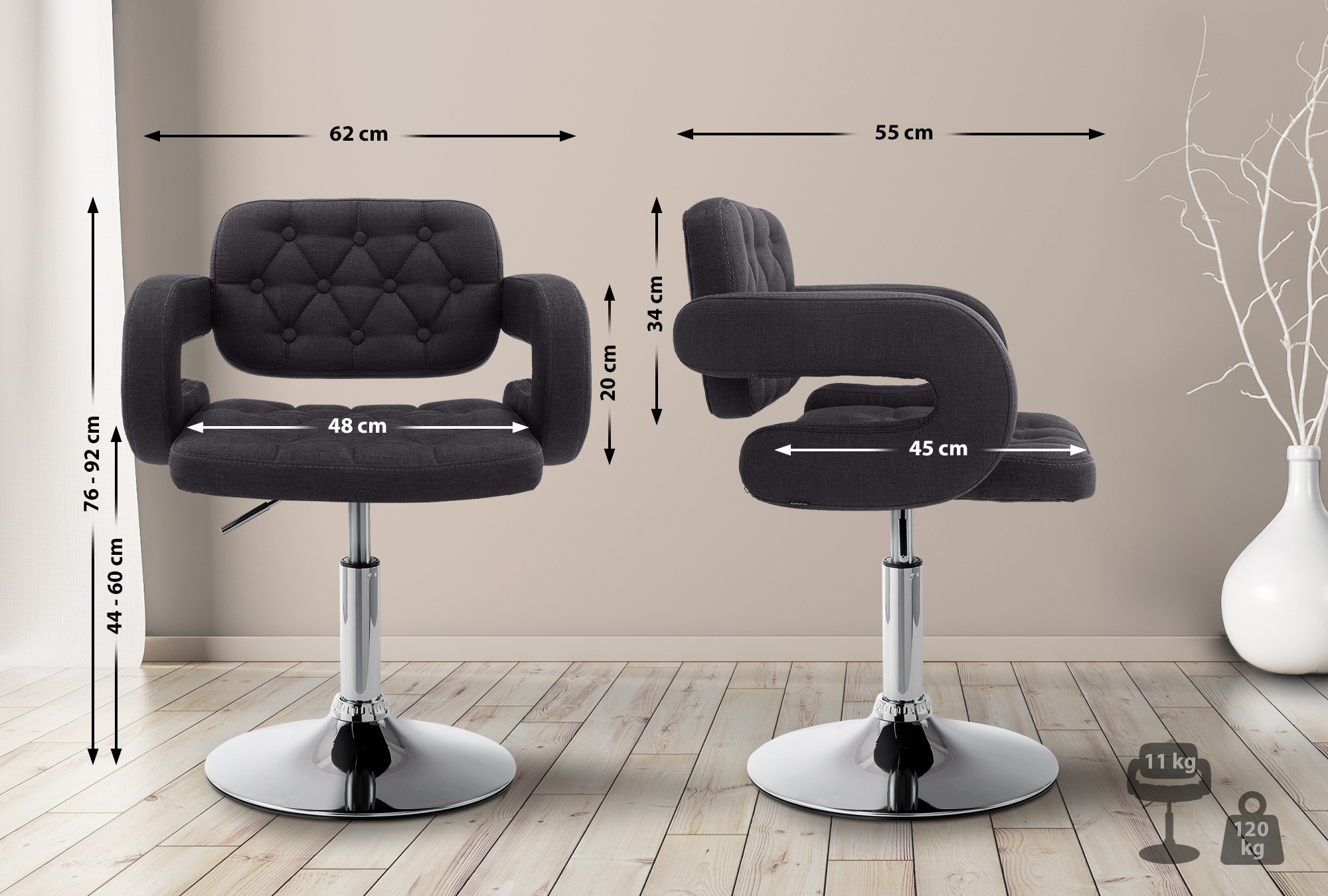 Lounger Dublin Stoff