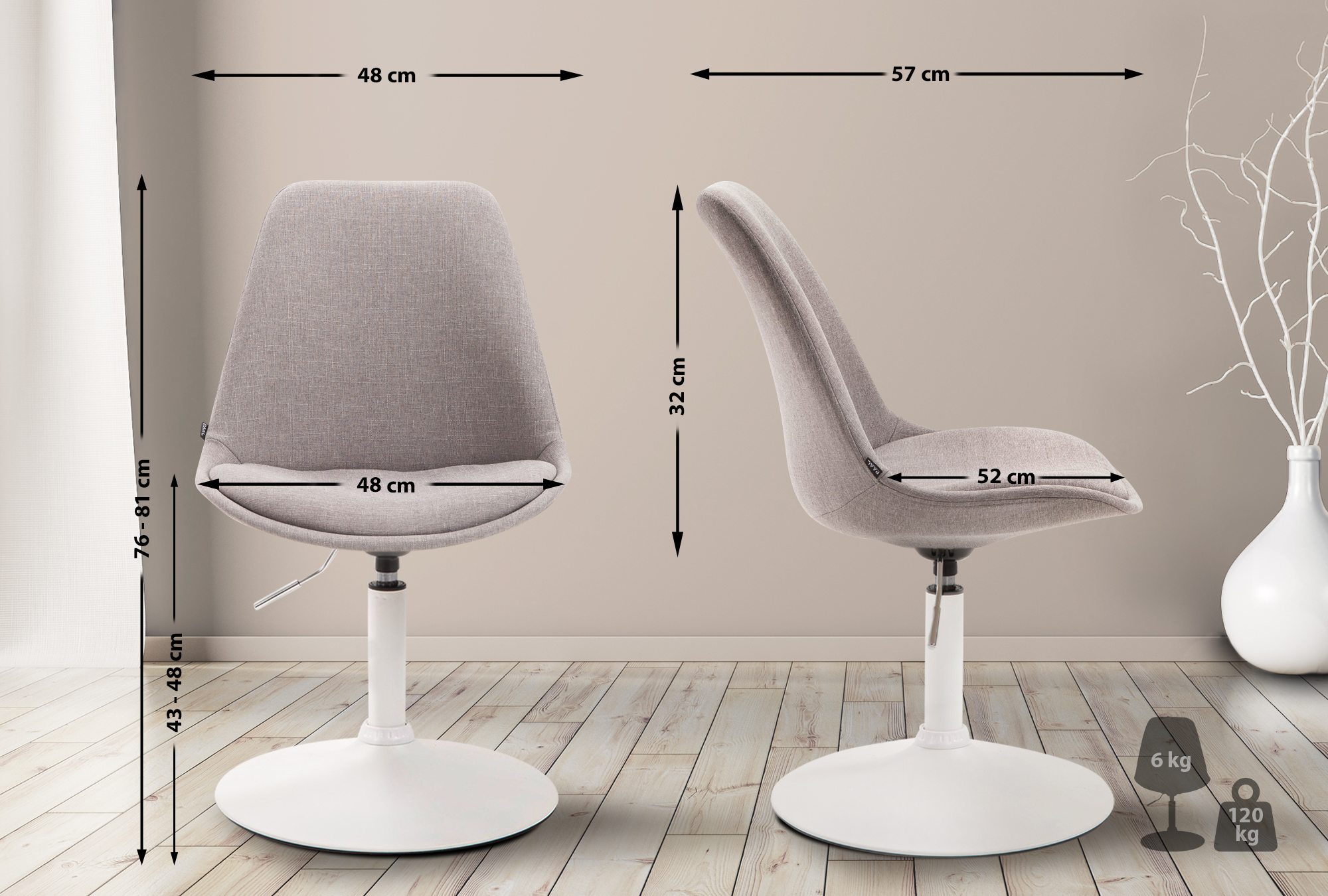 Spisestuestol Maverick Stoff