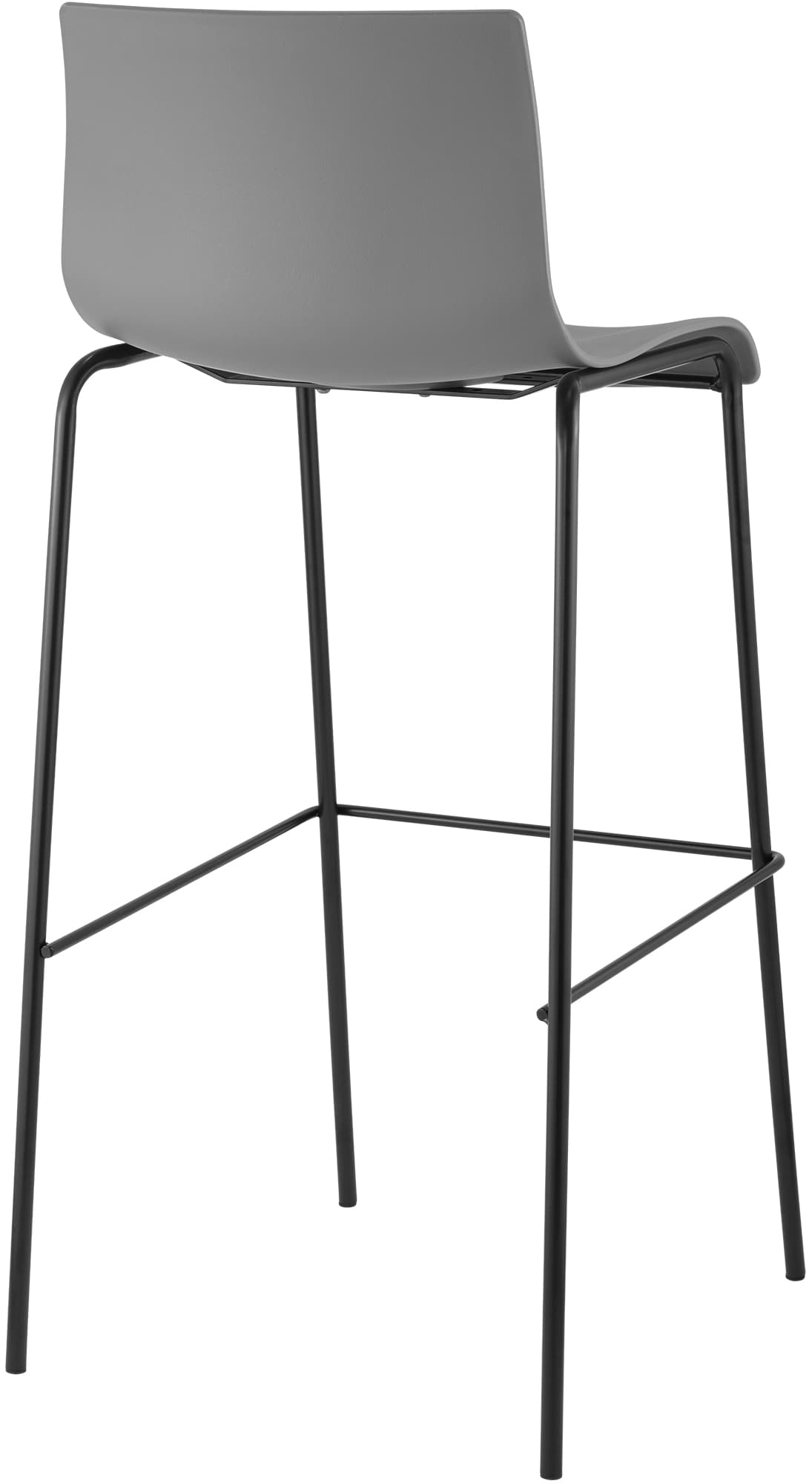 2-pk barstoler Hover i plast, 4-bens understell