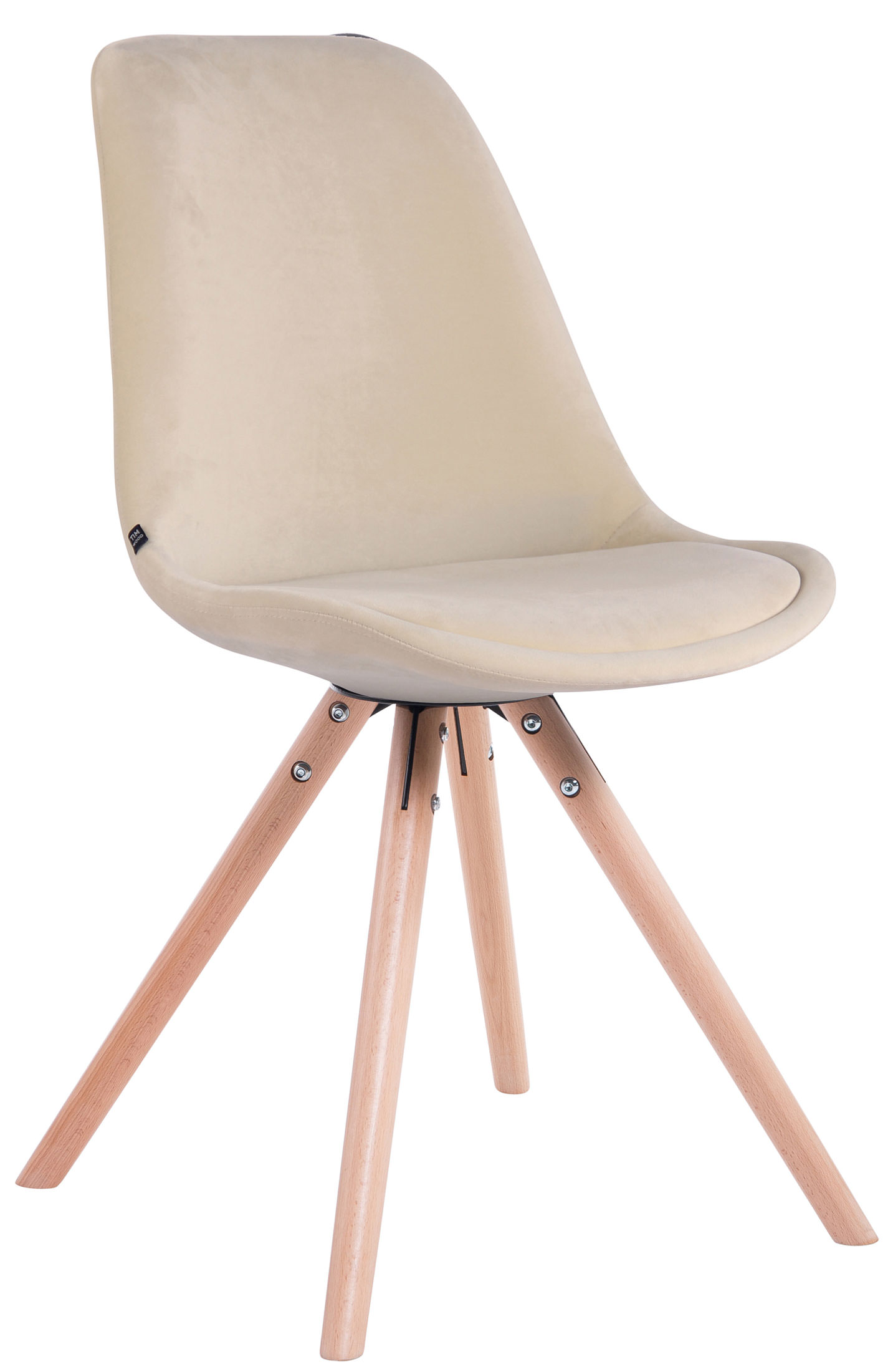 Sett med 4 stoler Toulouse Velvet Round