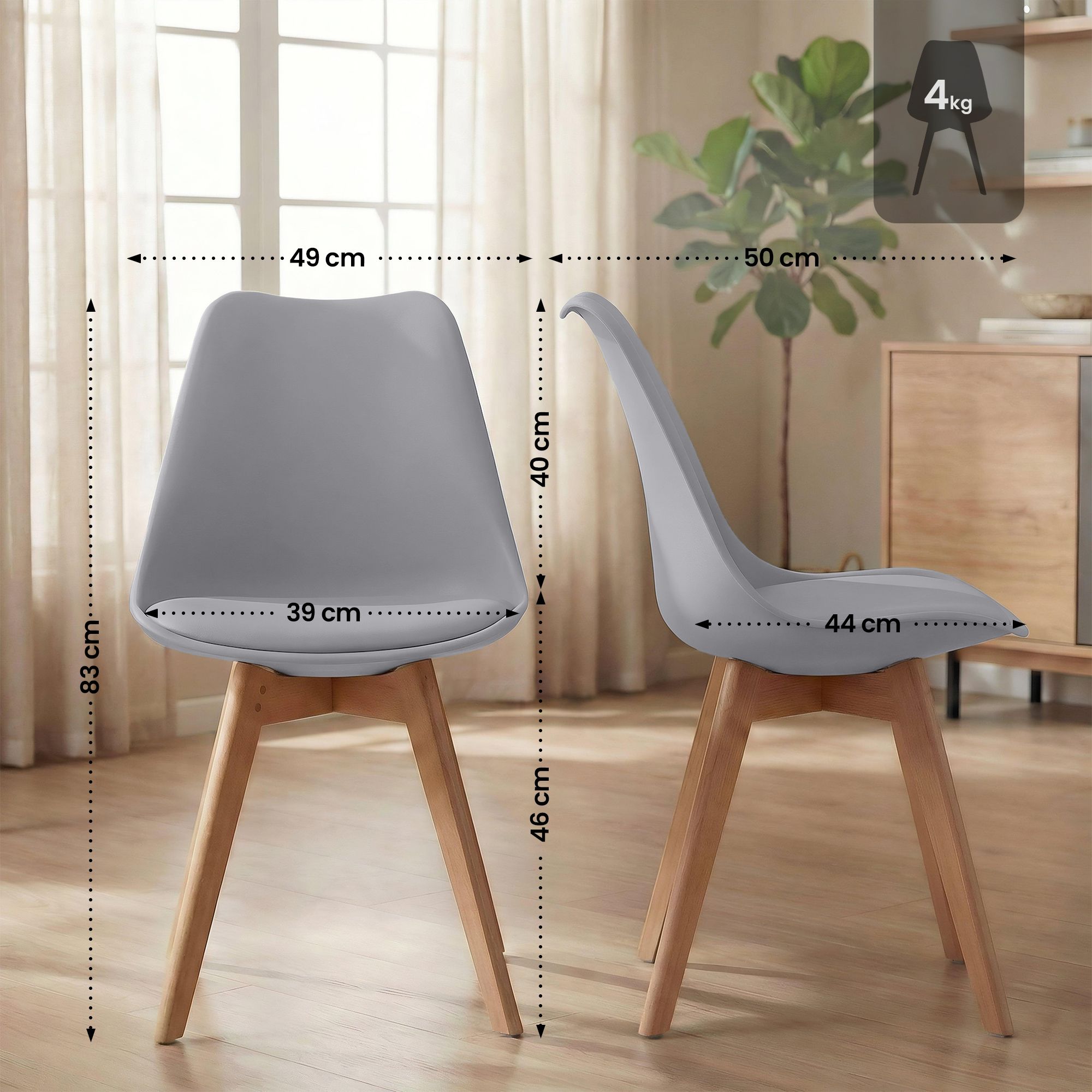 Spisestol Linares &ndash; komfortabel design for moderne hjem