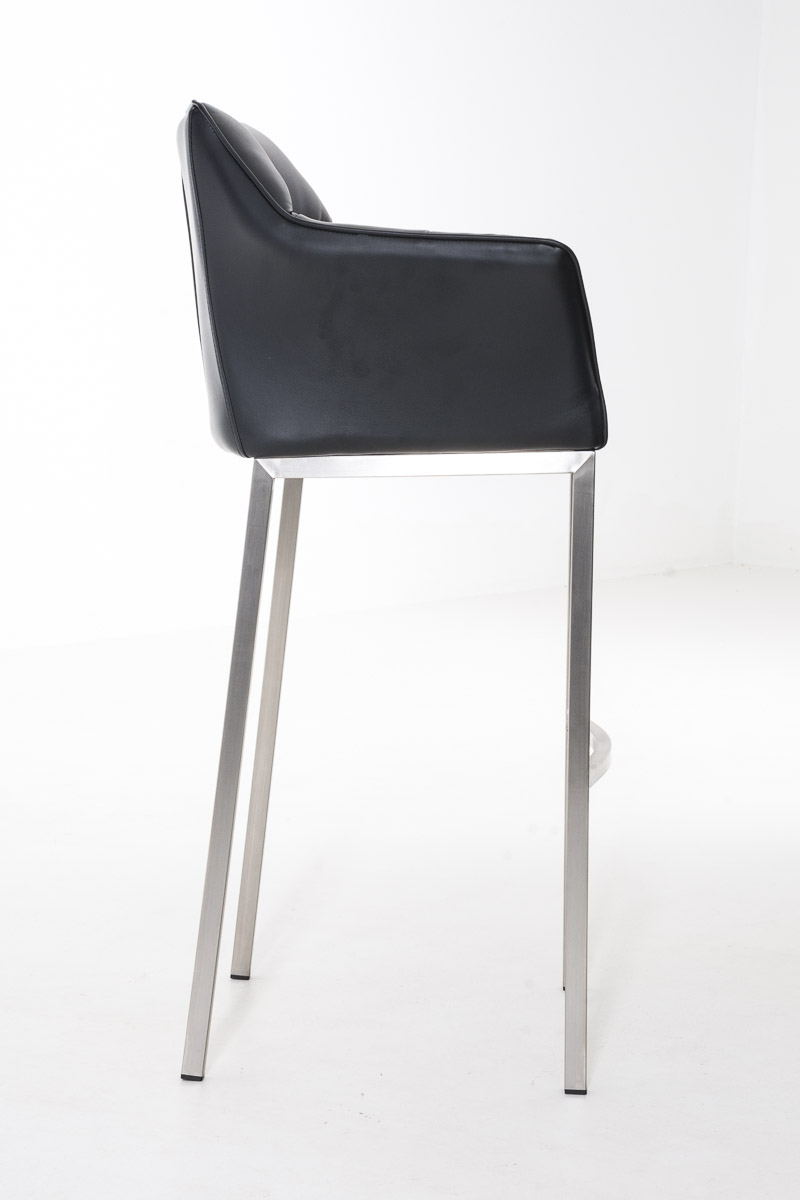 Barstol Damaso skinnlook med firbensramme