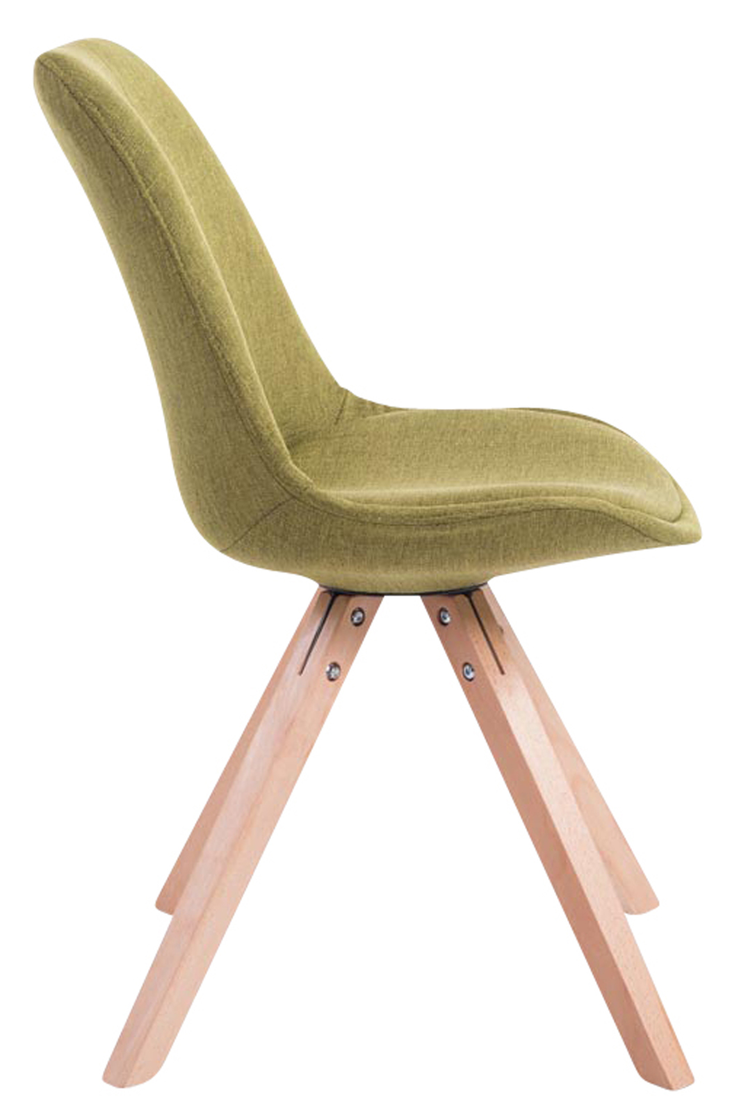 Sett med 4 besøksstoler Toulouse Fabric Square