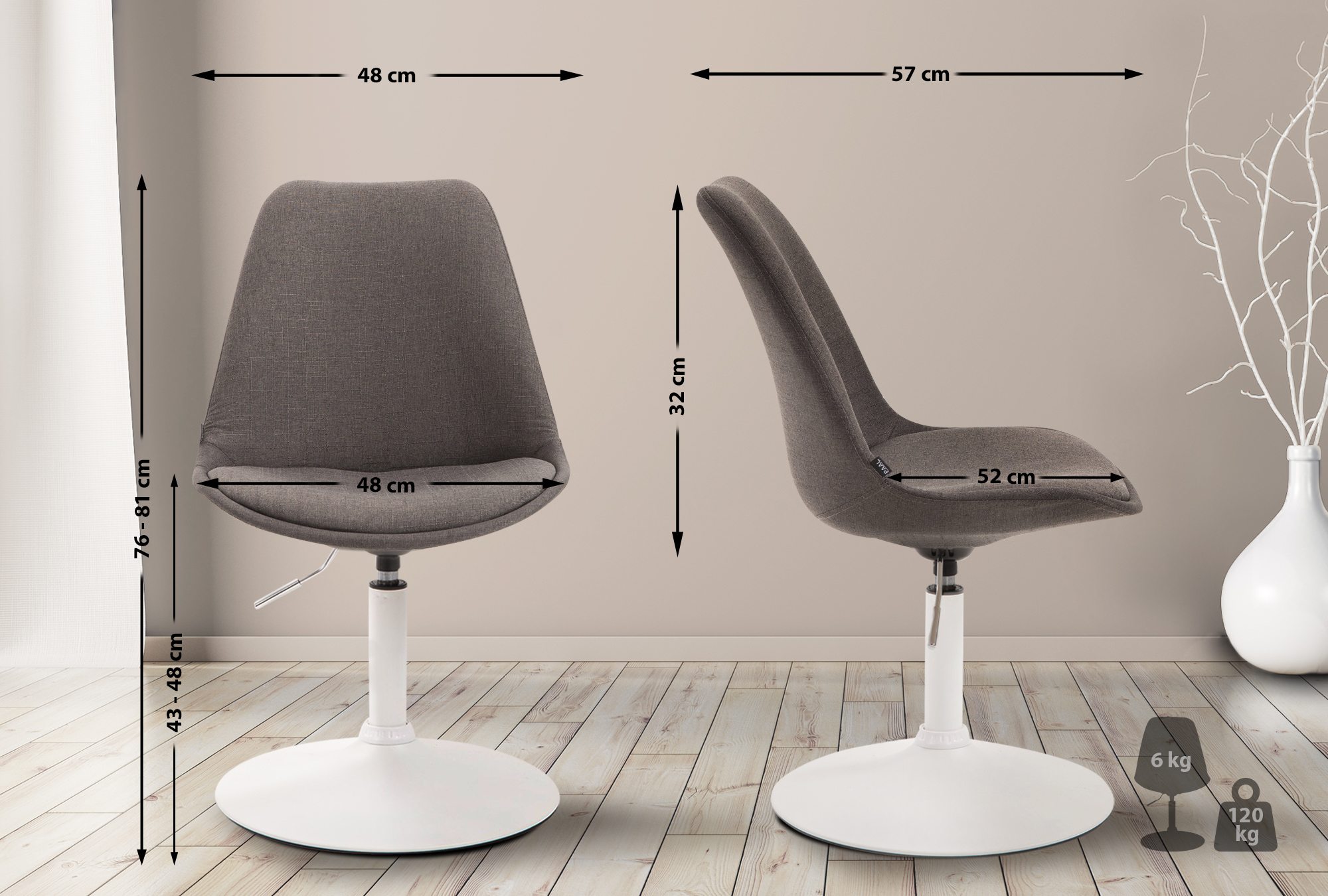 Spisestuestol Maverick Stoff