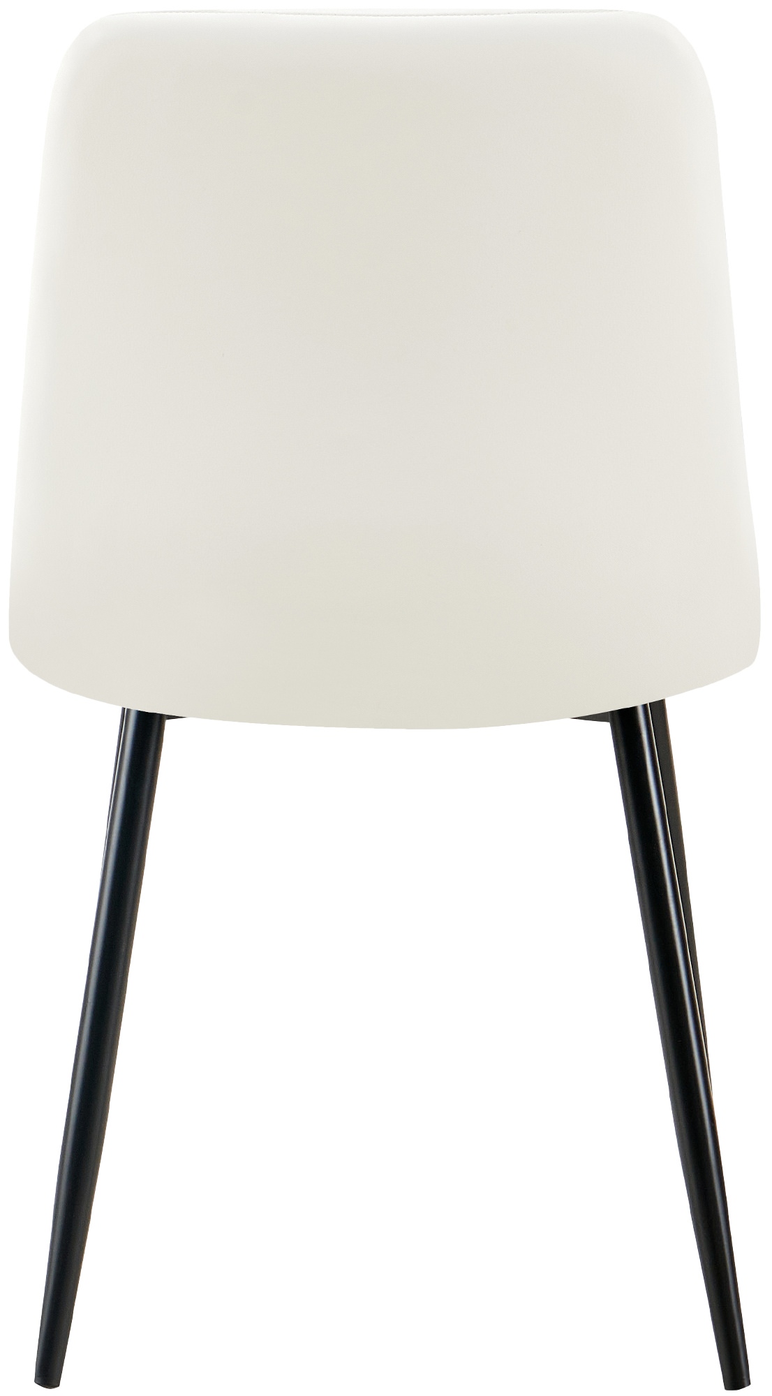 Sett med 4 spisestoler Antibes i skinnimitasjon