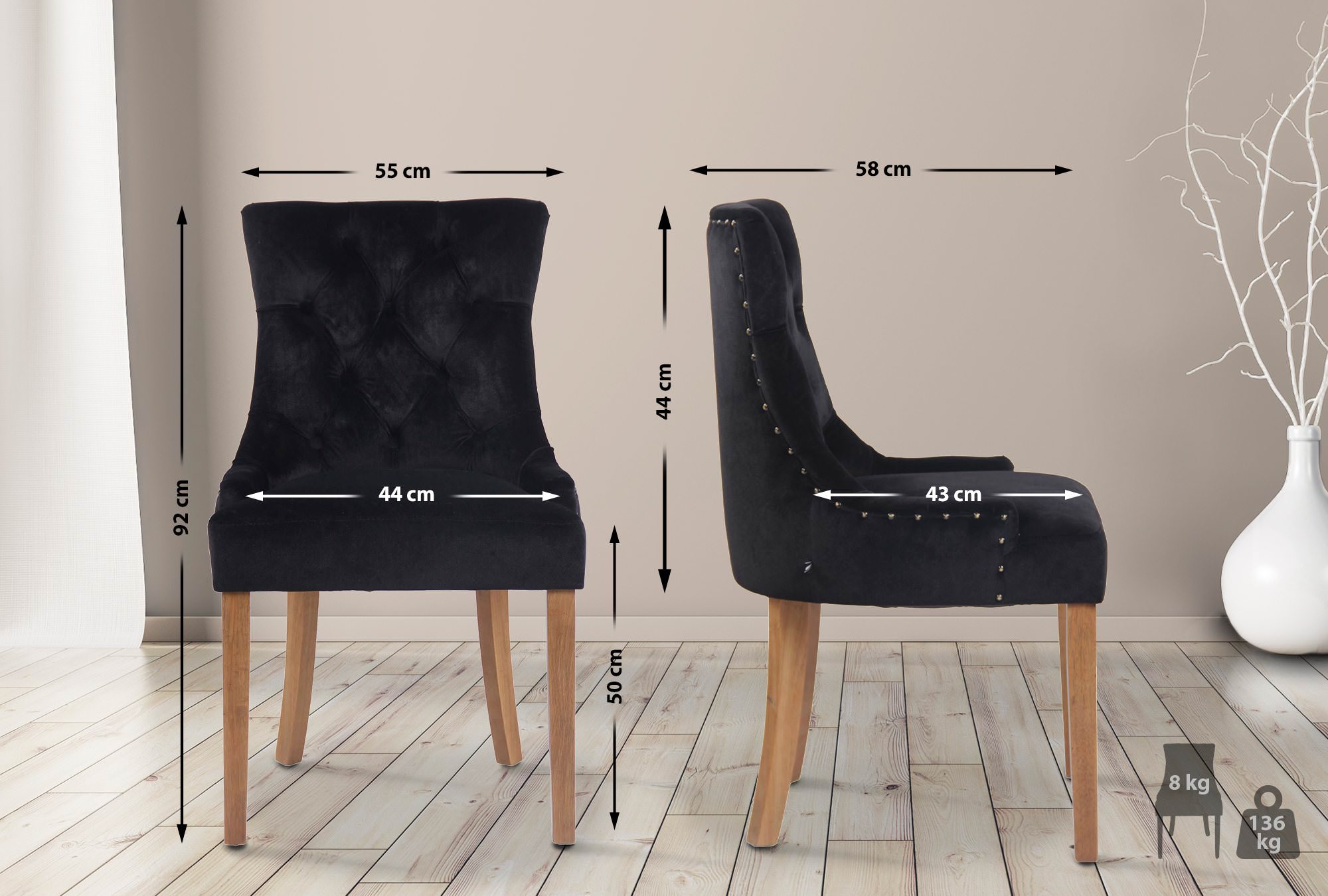 Spisestol Aberdeen Velvet