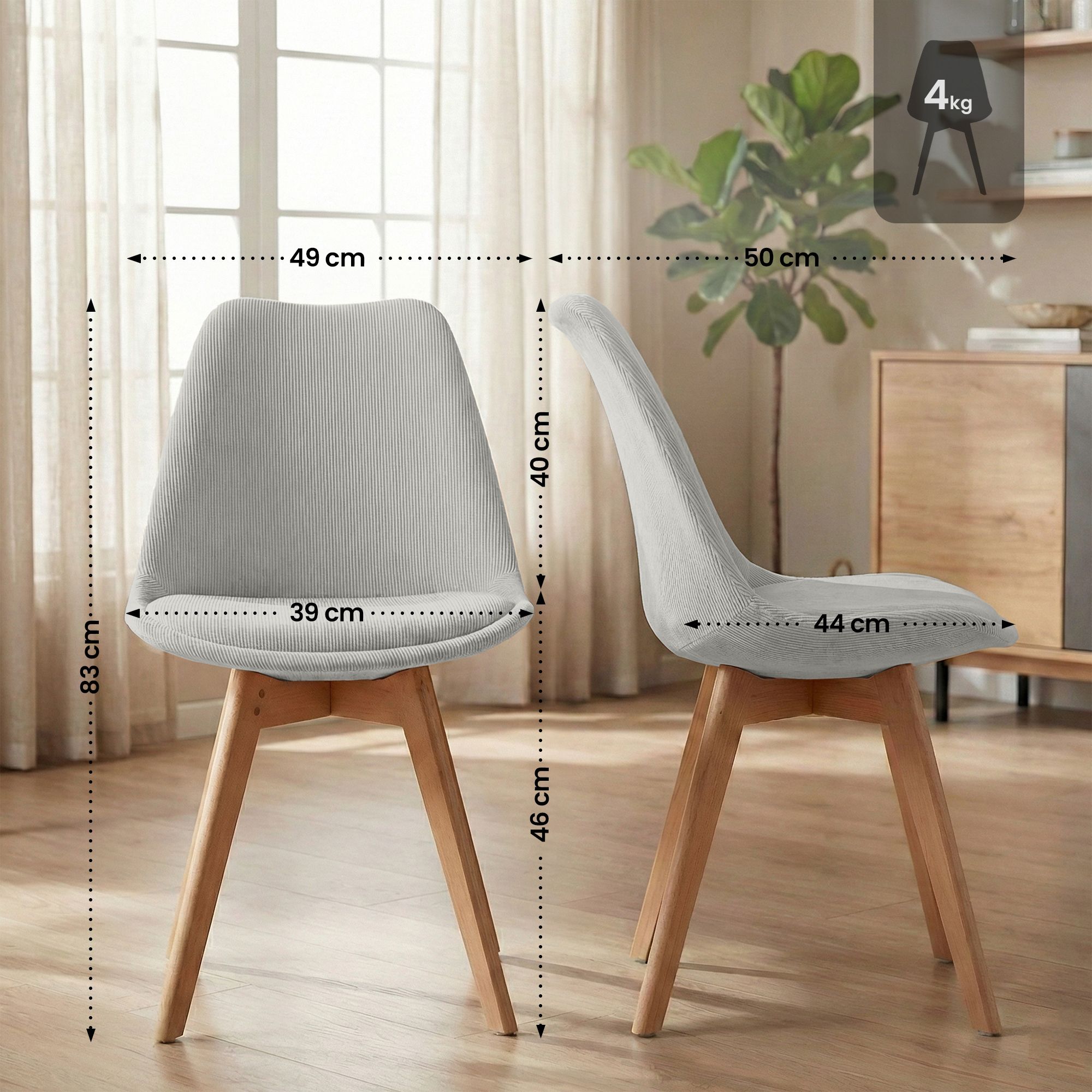 Spisestol Linares &ndash; komfortabel design for moderne hjem