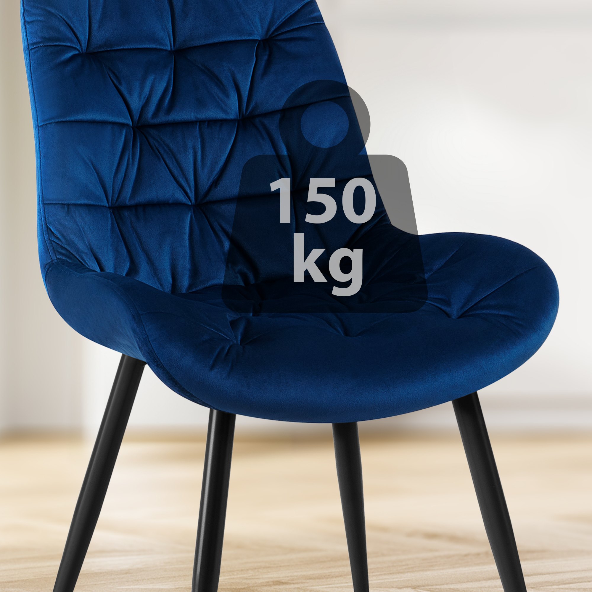 Rossford spisestol i fløyel