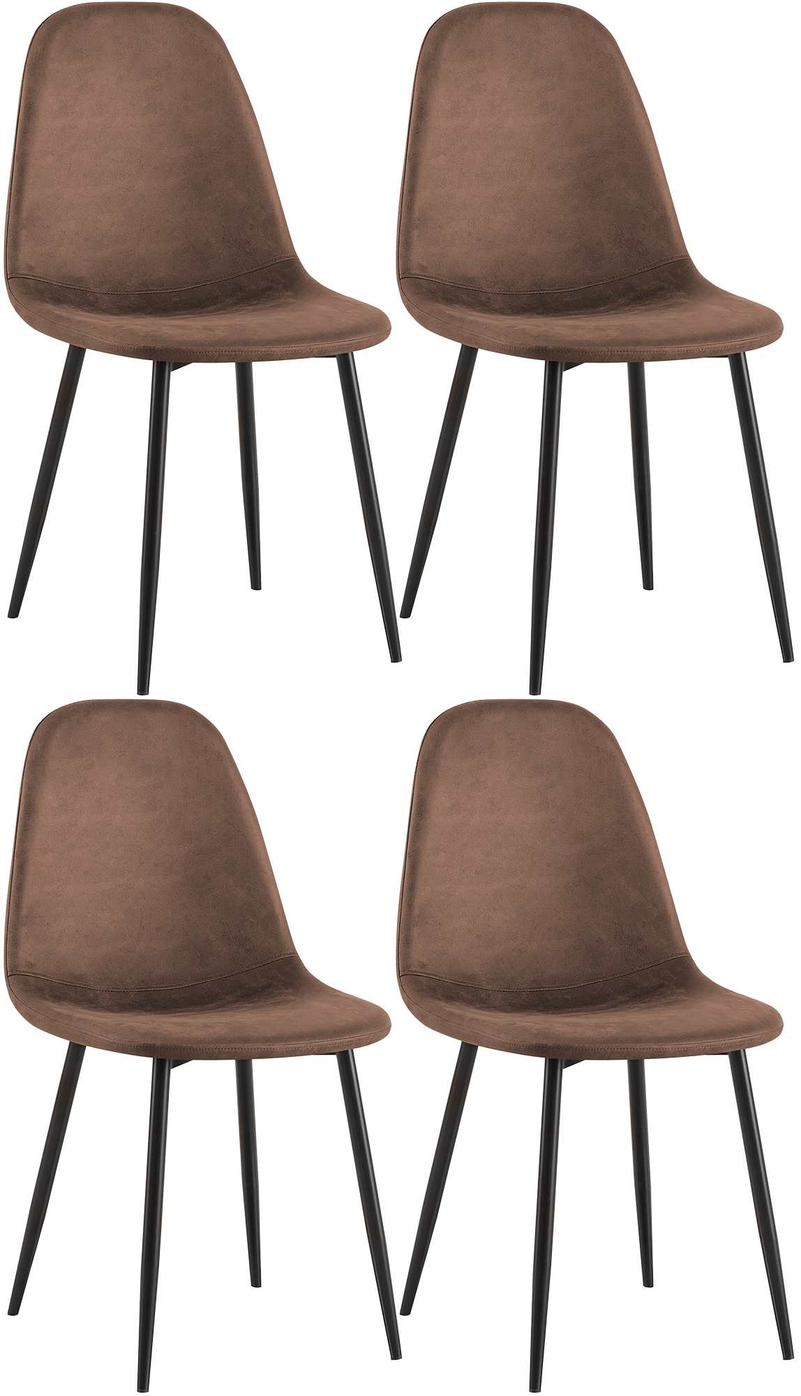 Sett med 4 spisestoler Napier