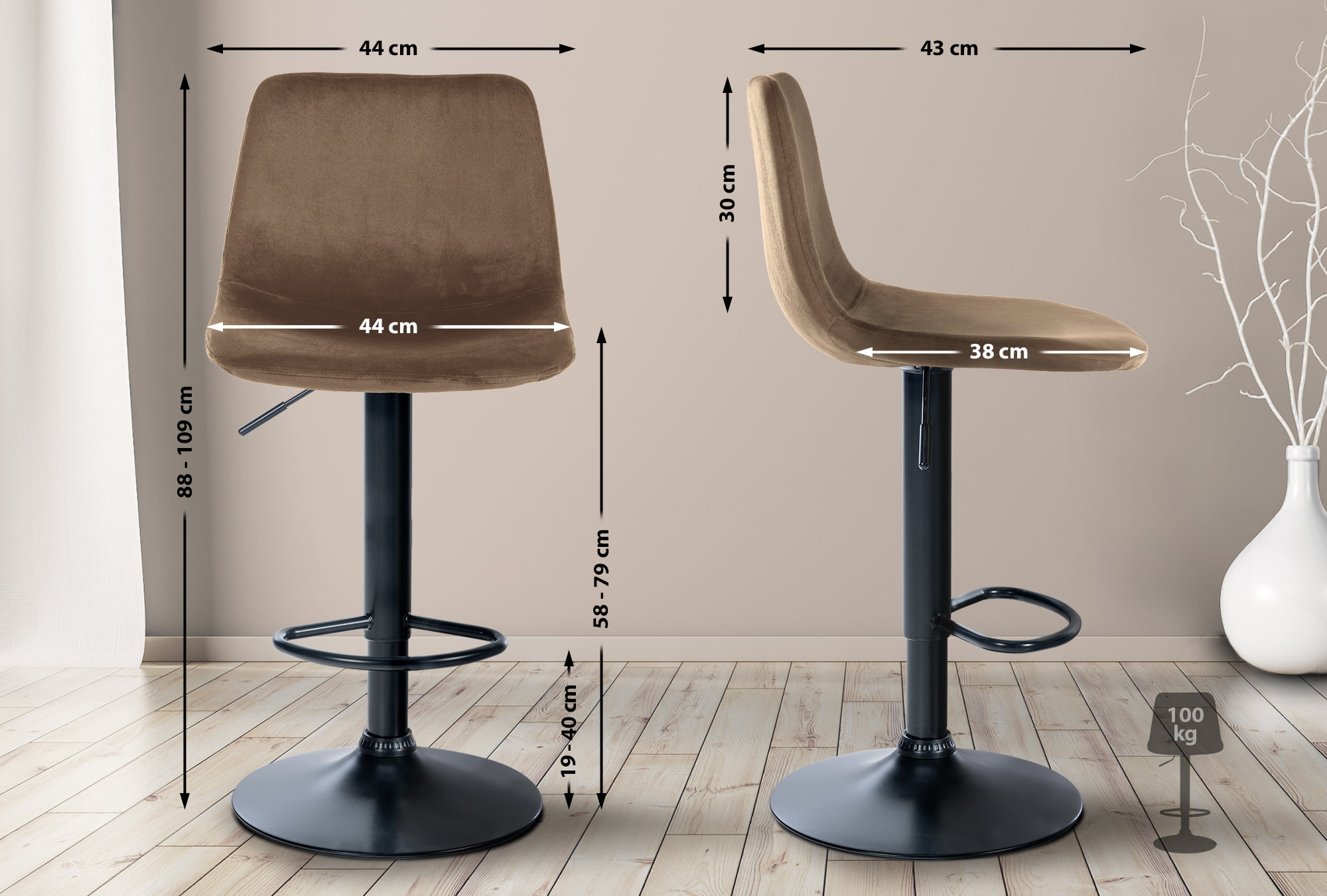 Barstol Divo Velvet