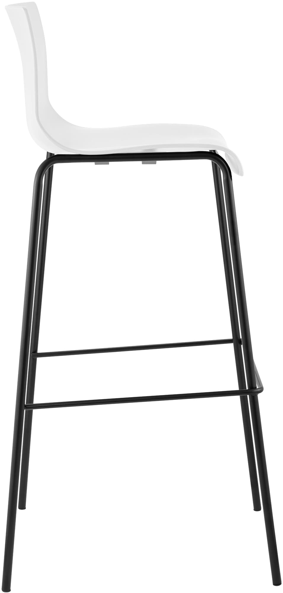2-pk barstoler Hover i plast, 4-bens understell