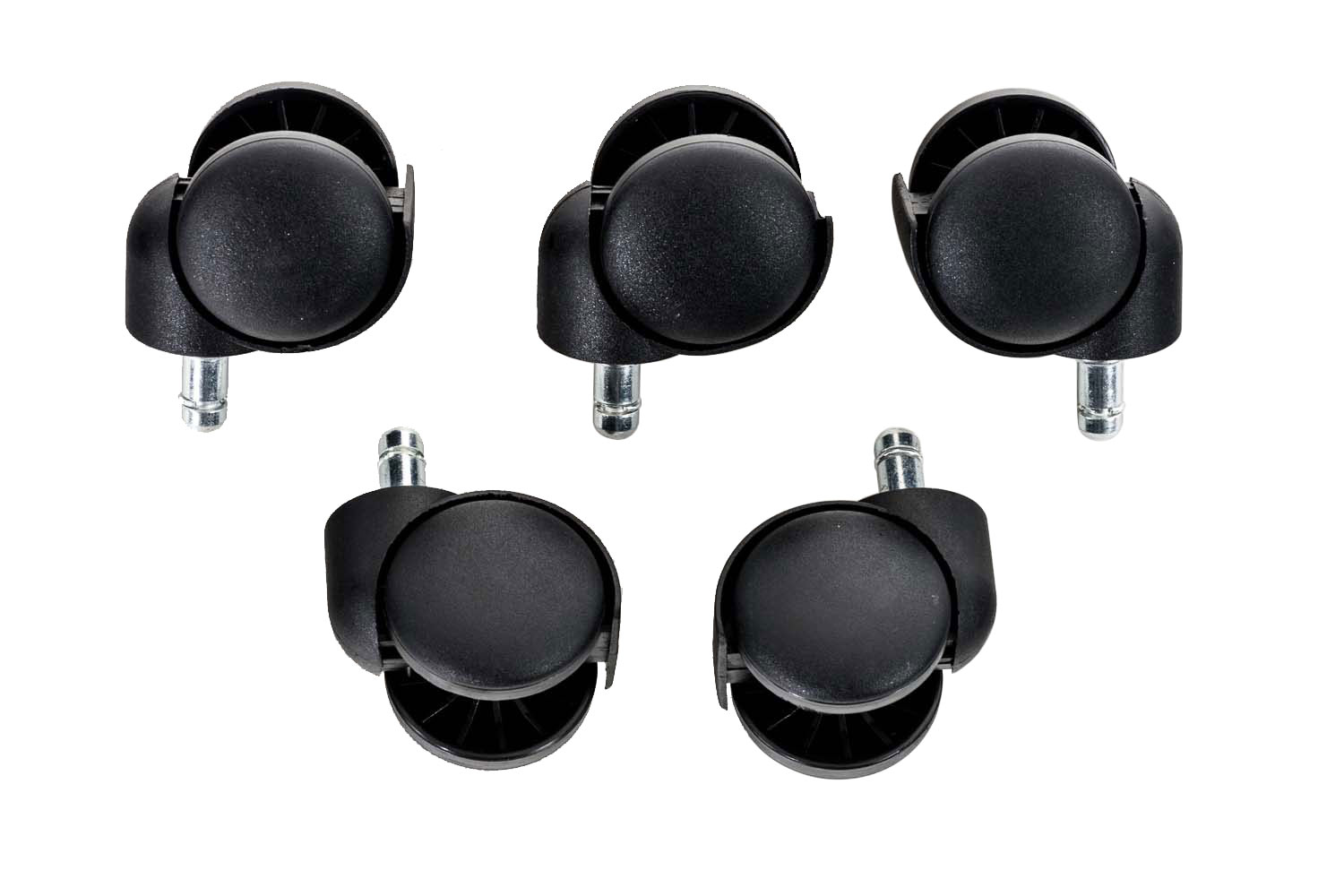 Pakke med 5 gulvhjul i plast