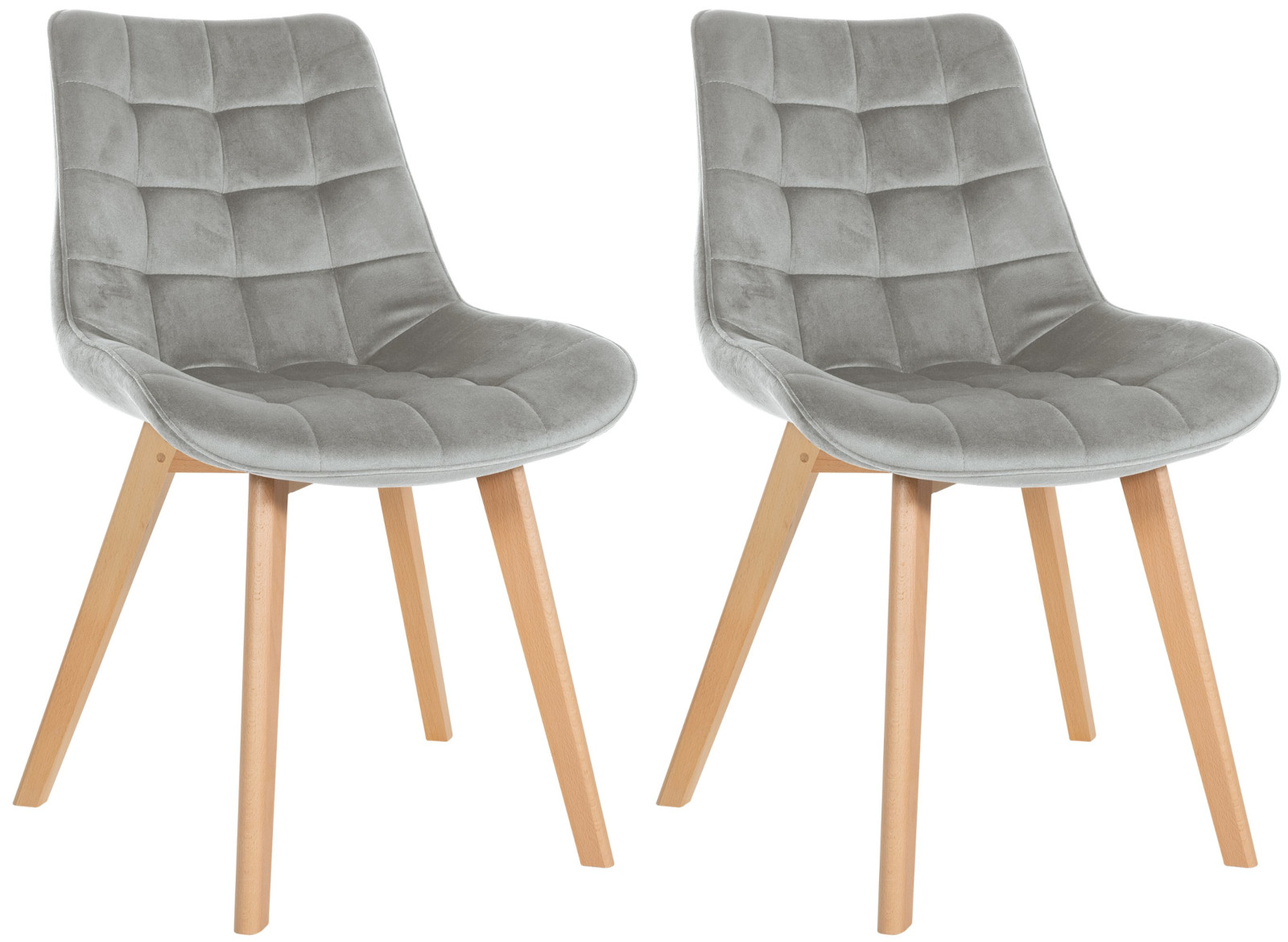 Sett med 2 stoler Brook velvet