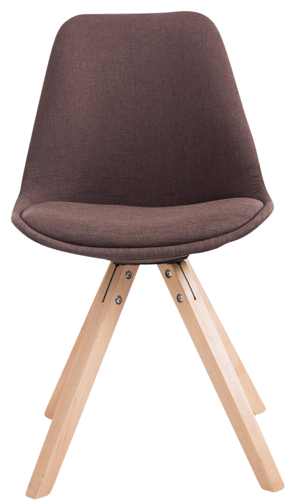 Sett med 4 besøksstoler Toulouse Fabric Square