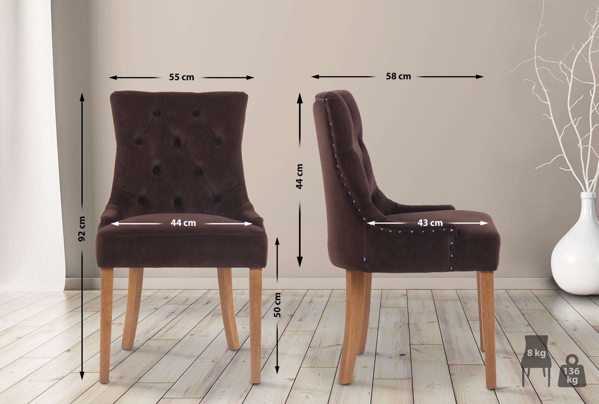 Spisestol Aberdeen Velvet