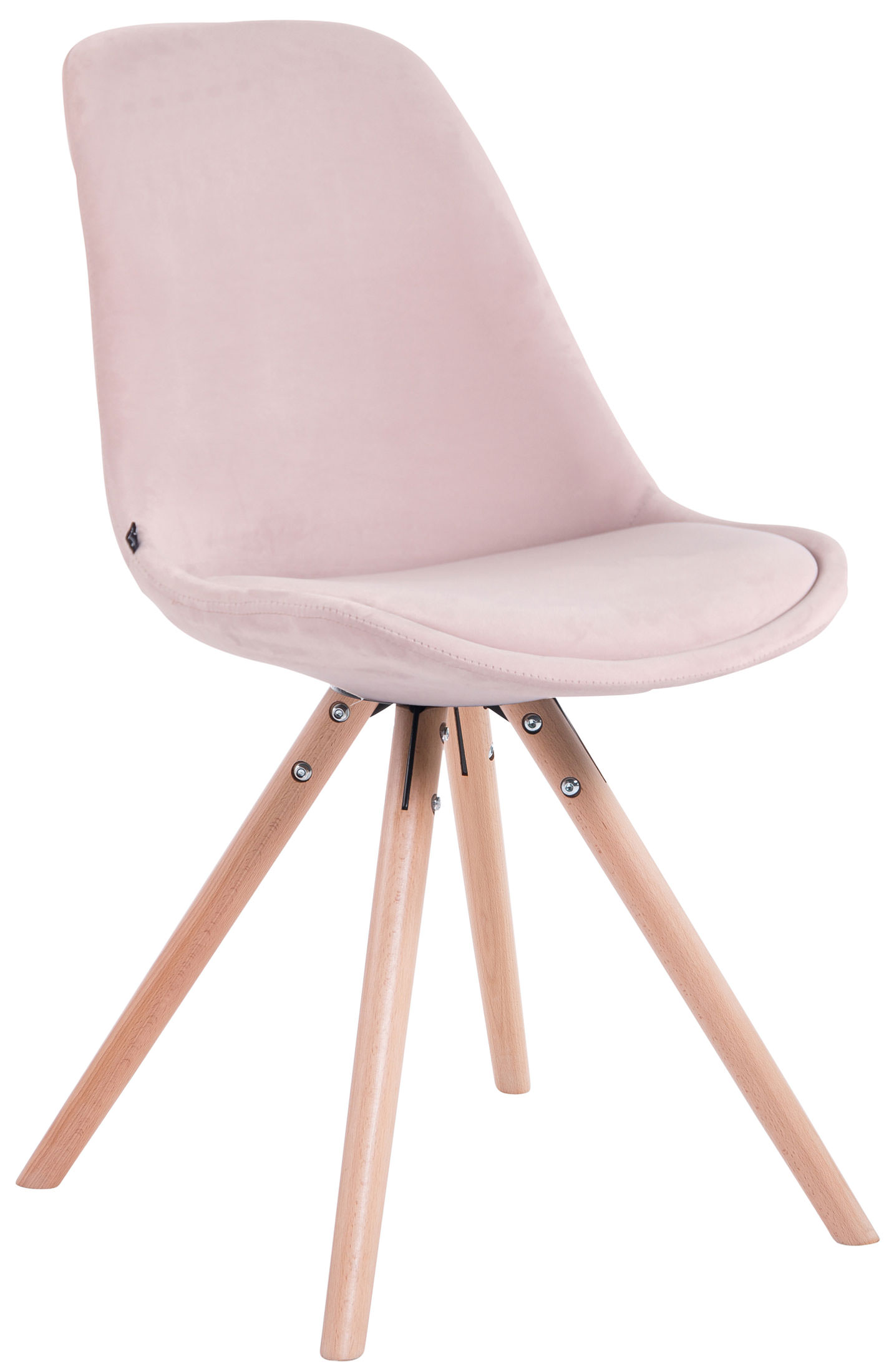 Sett med 4 stoler Toulouse Velvet Round