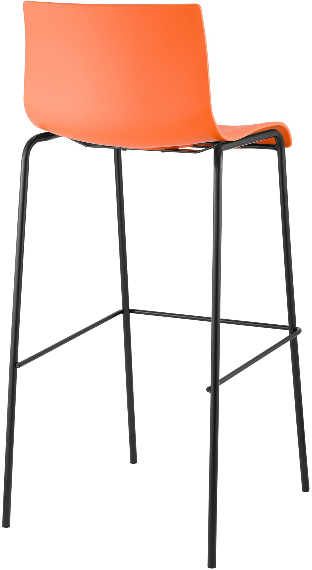 2-pk barstoler Hover i plast, 4-bens understell