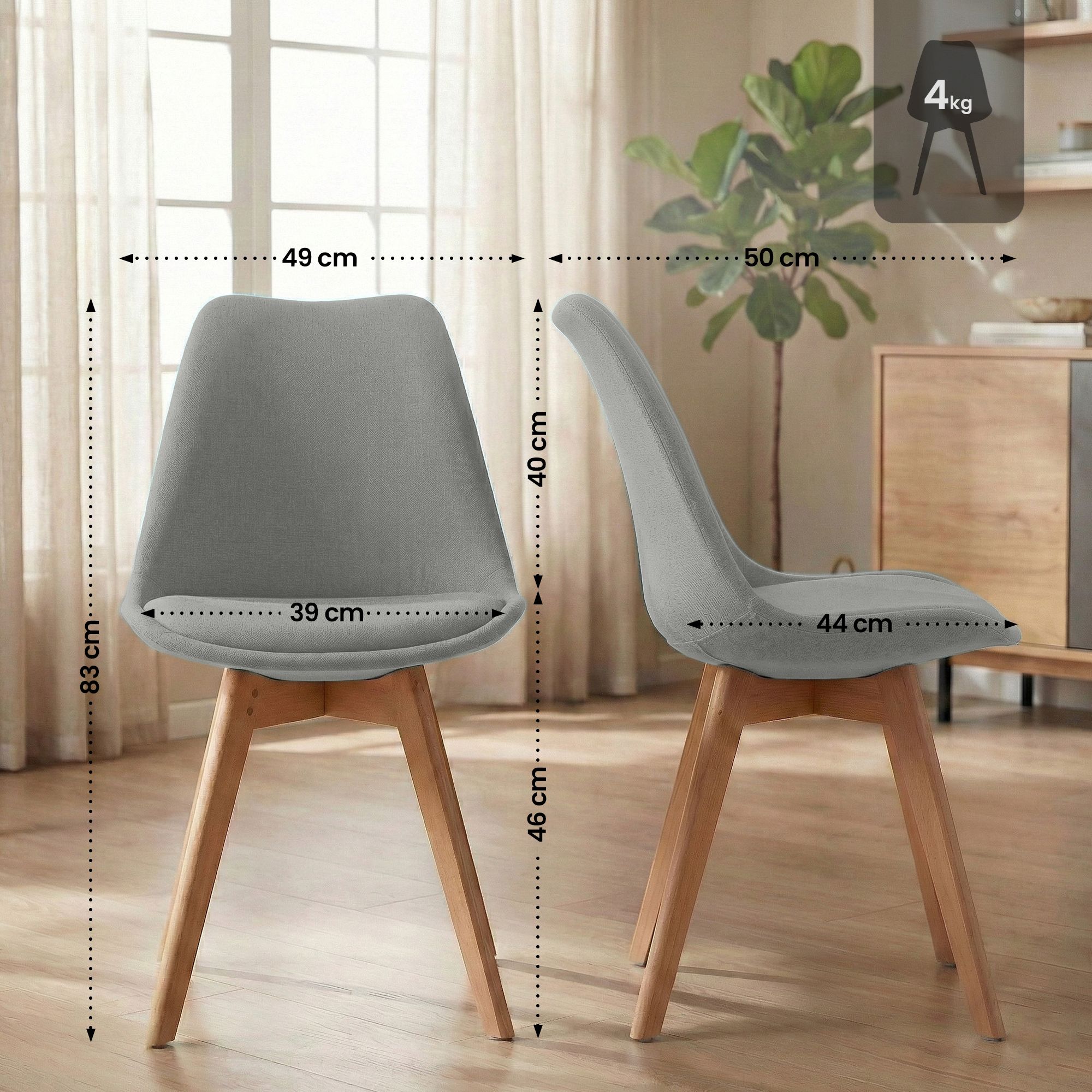 Spisestol Linares &ndash; komfortabel design for moderne hjem