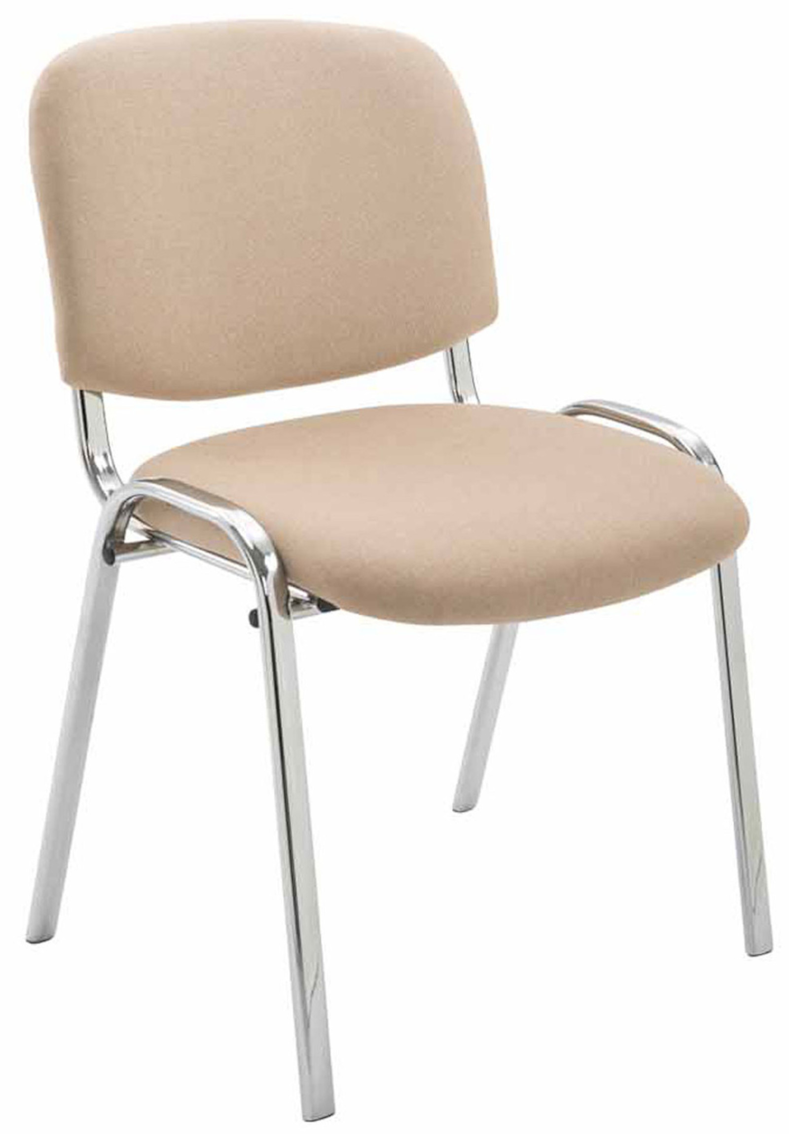 Sett med 4 stoler Ken Chrome stoff