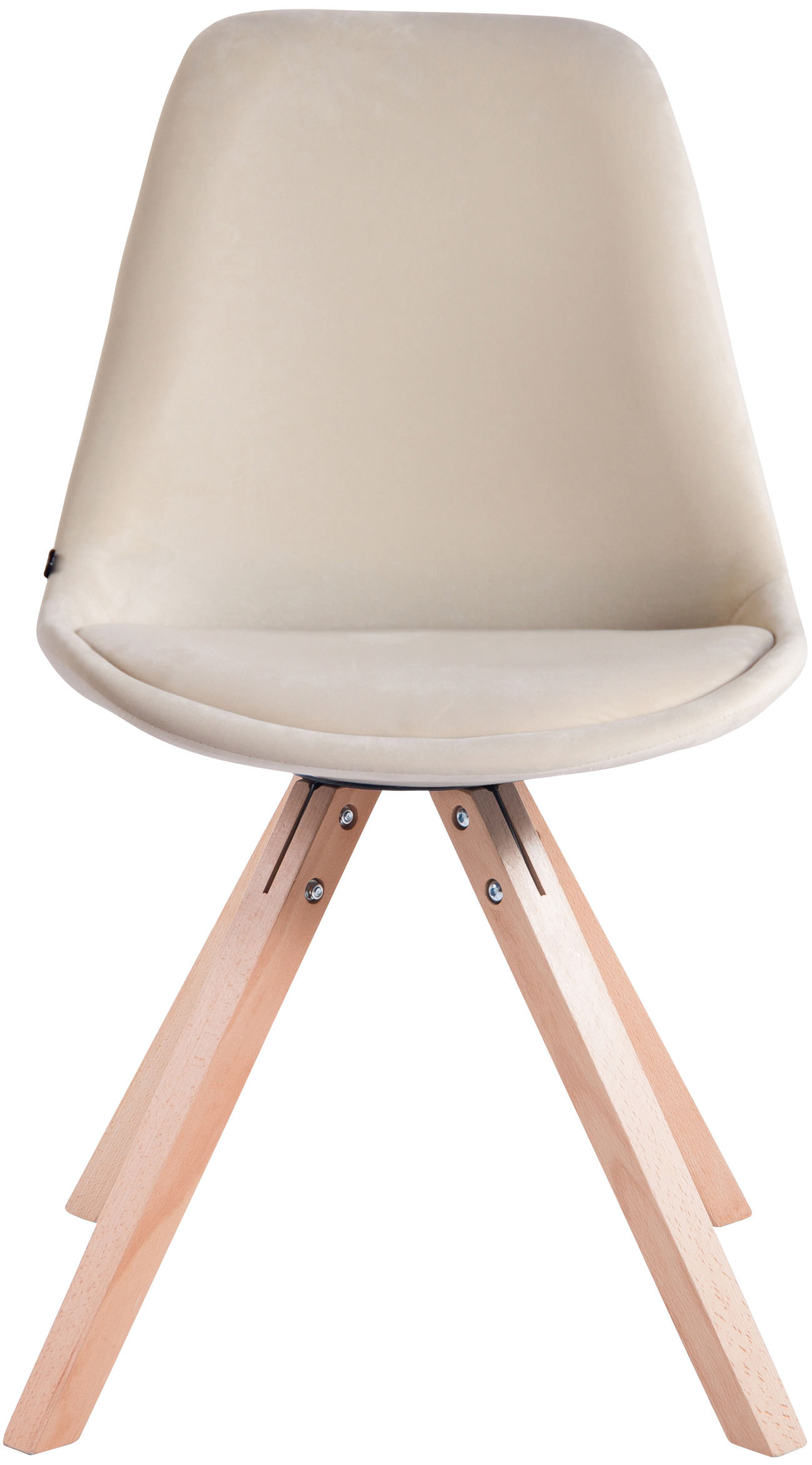 Sett med 4 stoler Toulouse Velvet Square