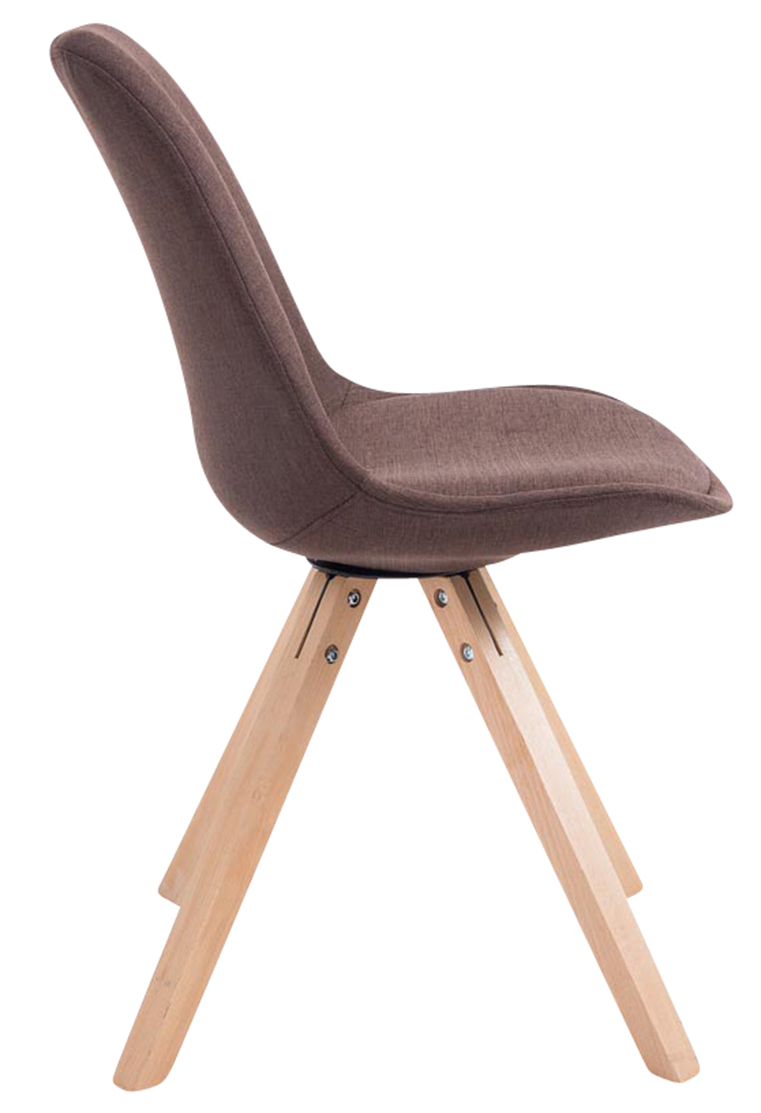 Sett med 4 besøksstoler Toulouse Fabric Square