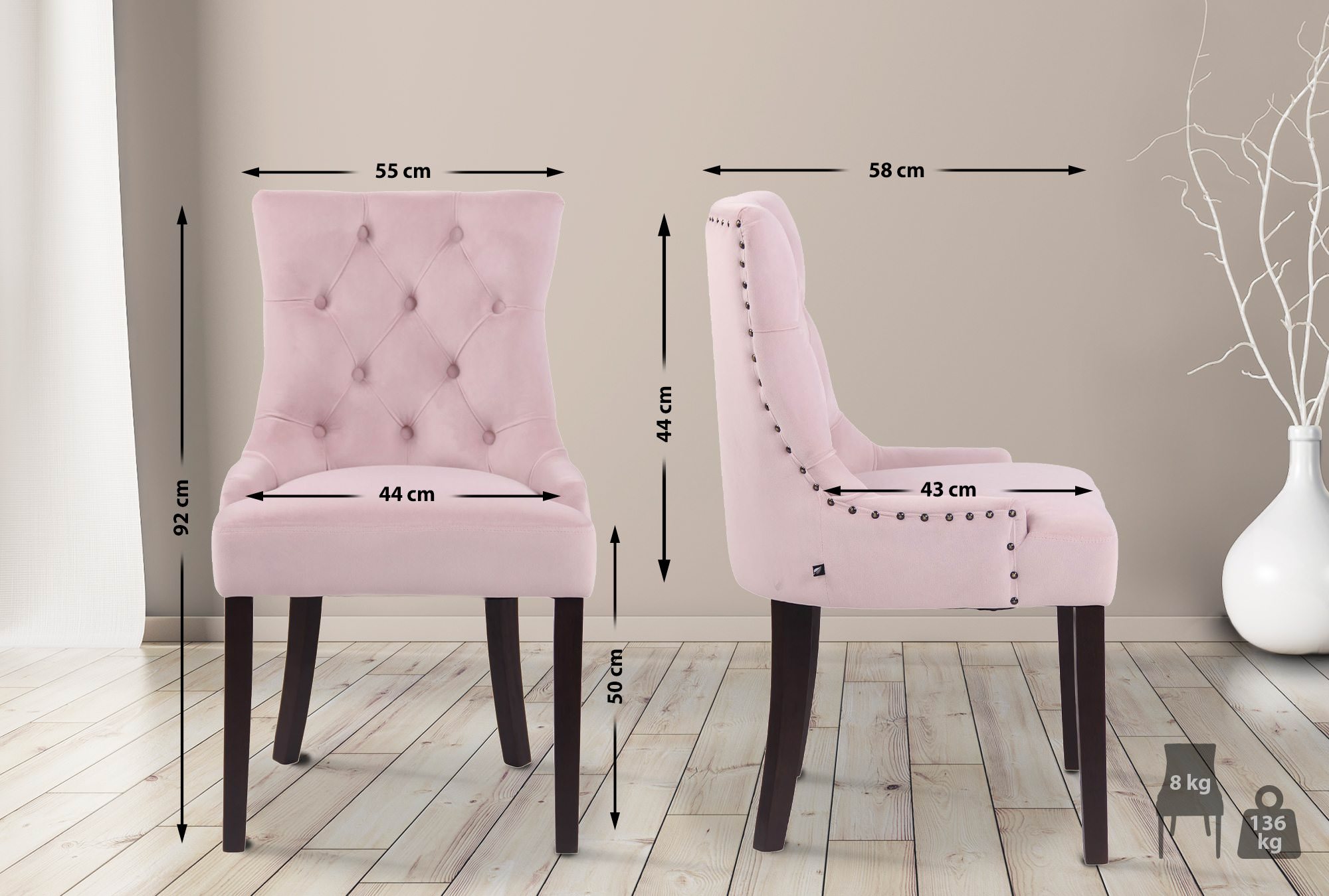 Spisestol Aberdeen Velvet