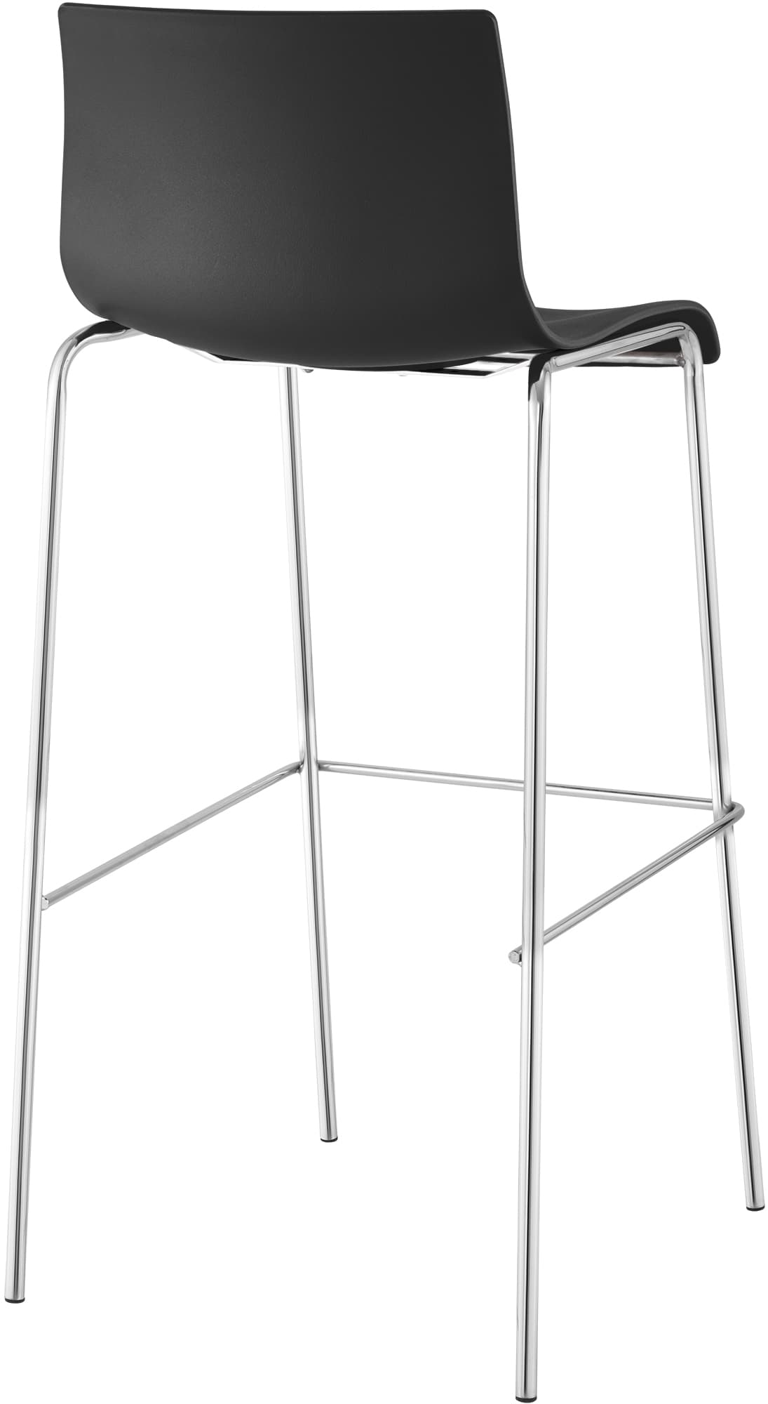 2-pk barstoler Hover i plast, 4-bens understell