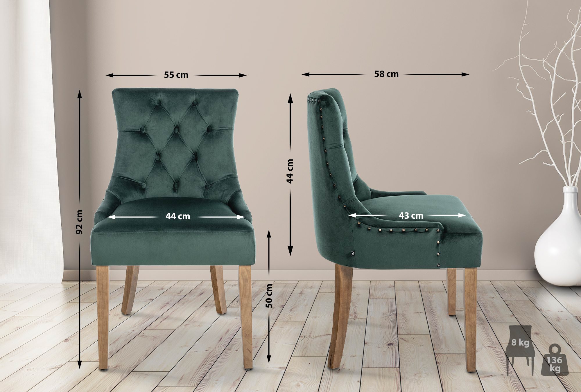 Spisestol Aberdeen Velvet