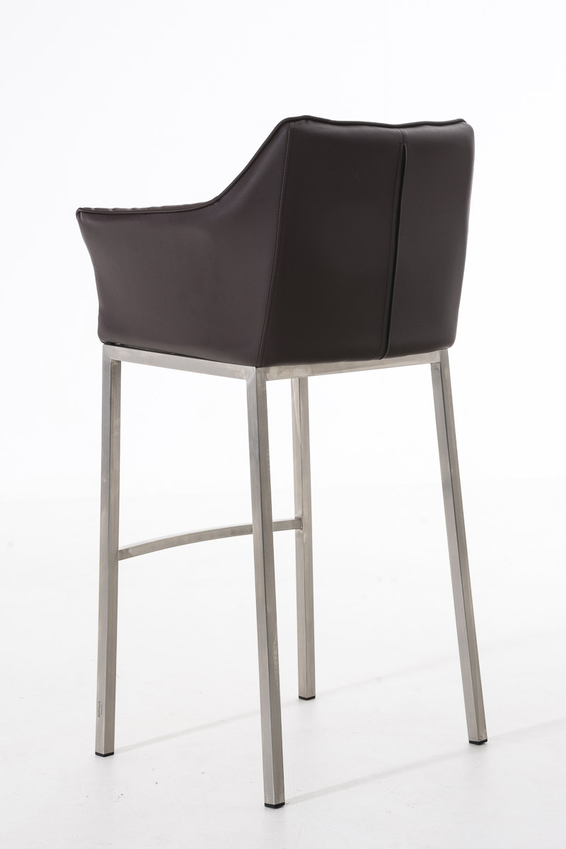 Barstol Damaso skinnlook med firbensramme