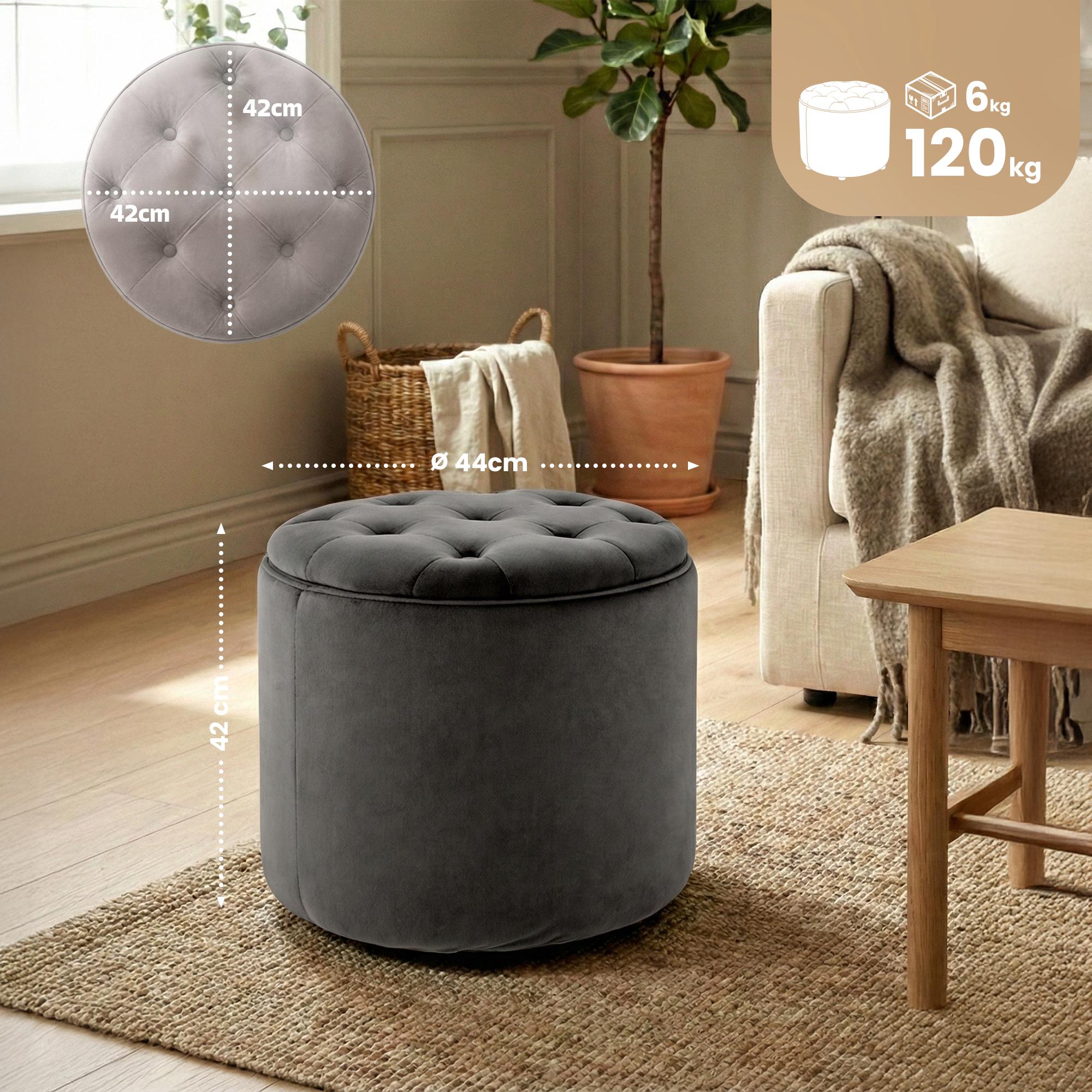 Sittepuff Pantin i fløyel