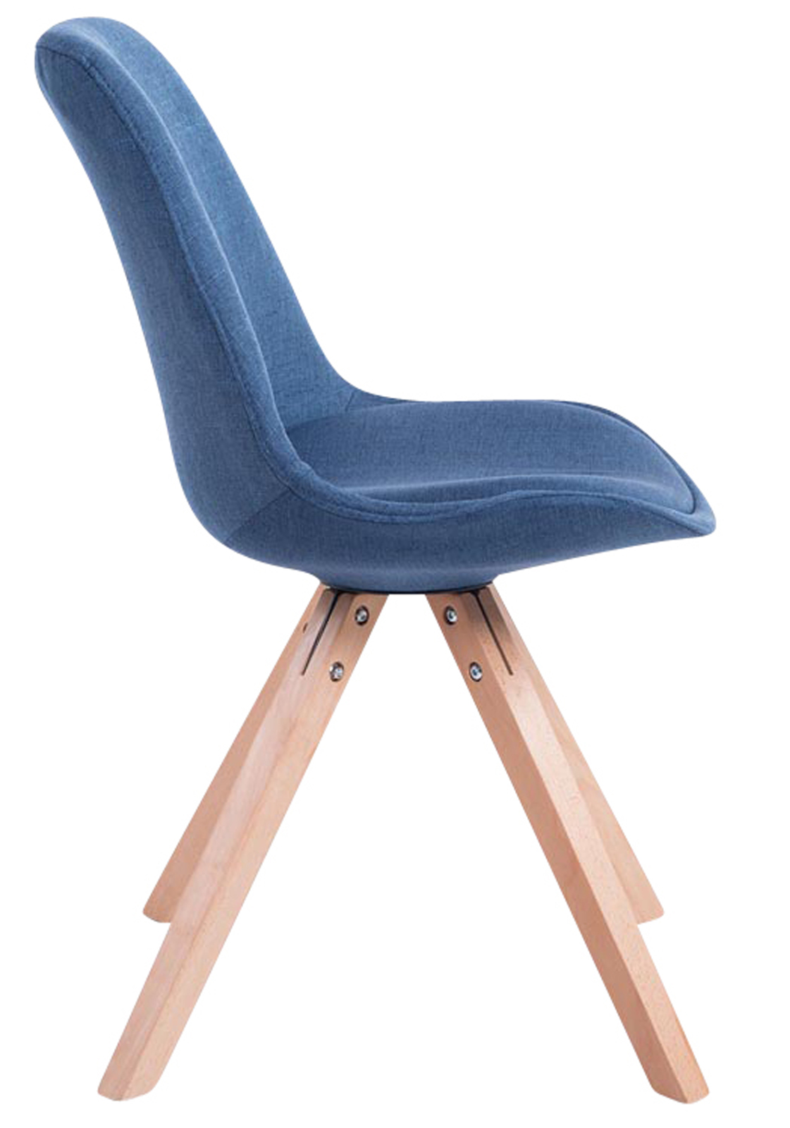 Sett med 4 besøksstoler Toulouse Fabric Square