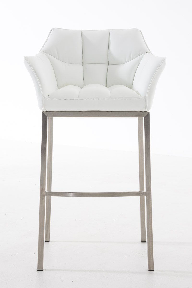 Barstol Damaso skinnlook med firbensramme
