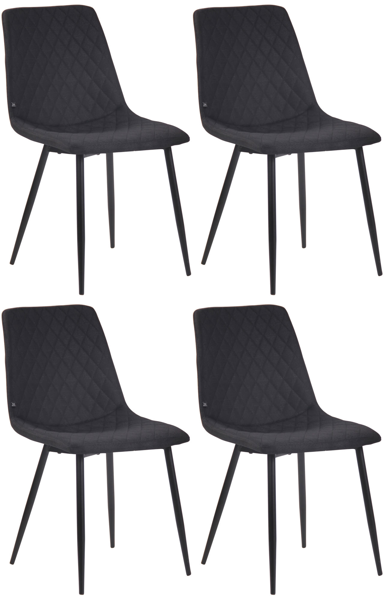 Sett med 4 spisestoler Telde stoff