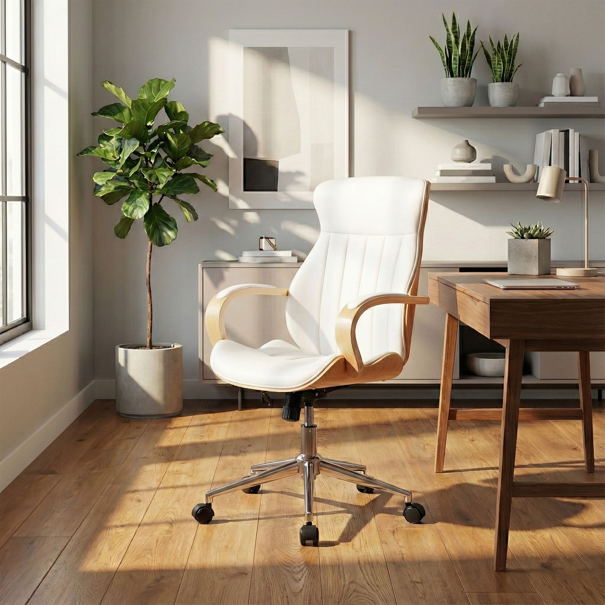 Kontorstol Melilla i kunstskinn