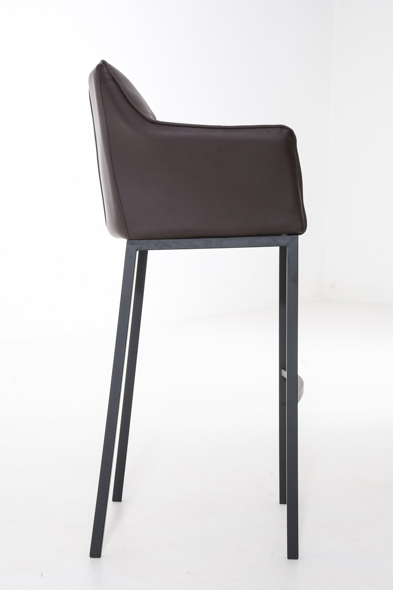 Barstol Damaso skinnlook med firbensramme