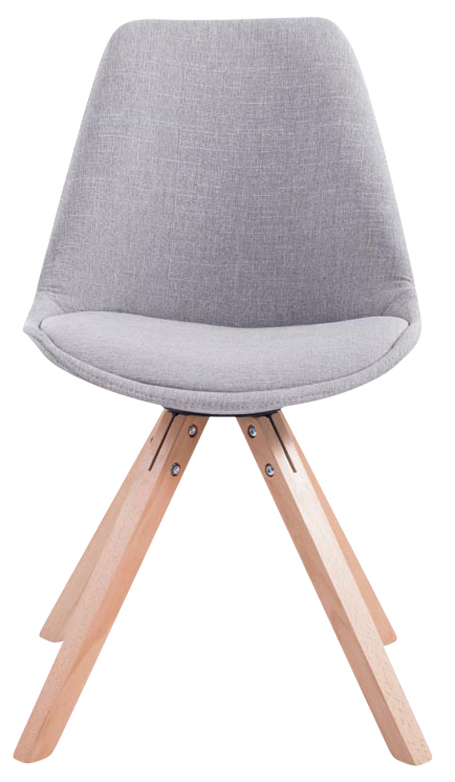 Sett med 4 besøksstoler Toulouse Fabric Square