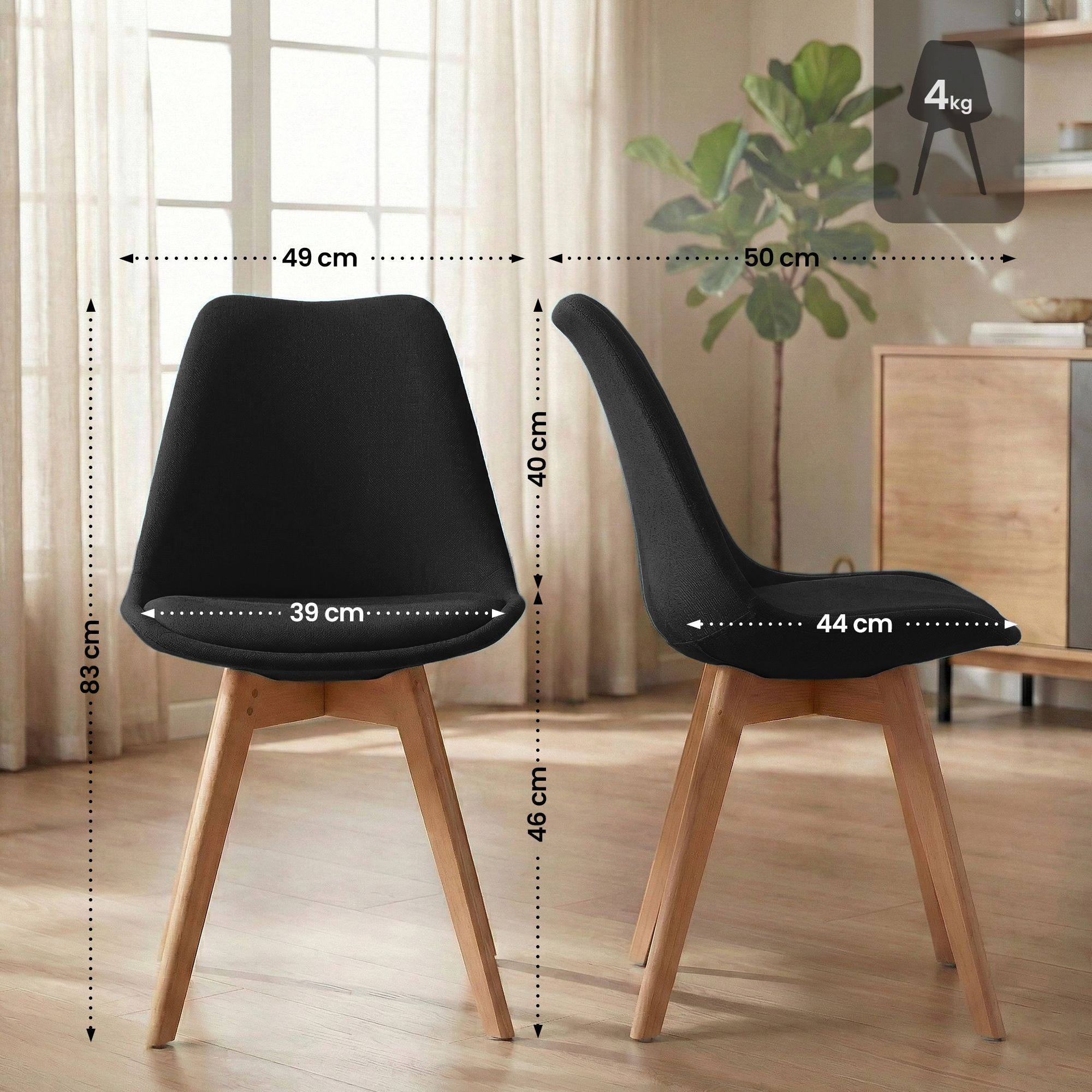 Spisestol Linares &ndash; komfortabel design for moderne hjem