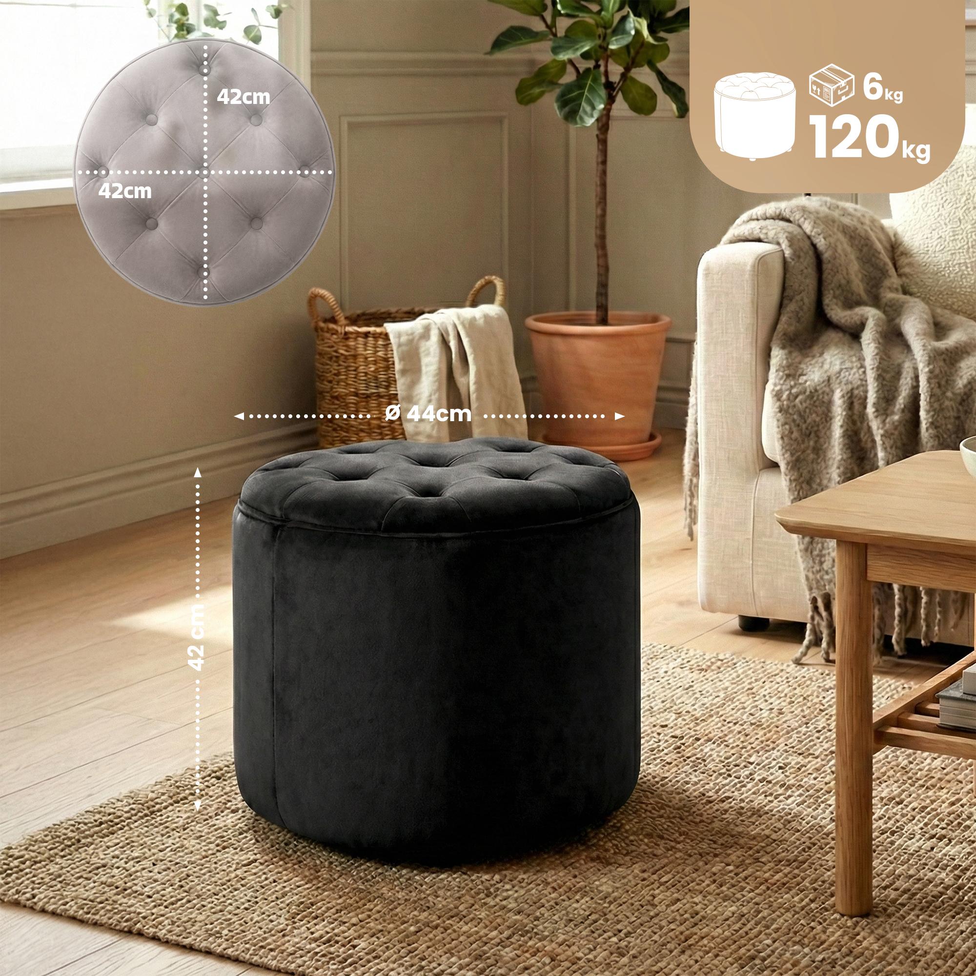 Sittepuff Pantin i fløyel