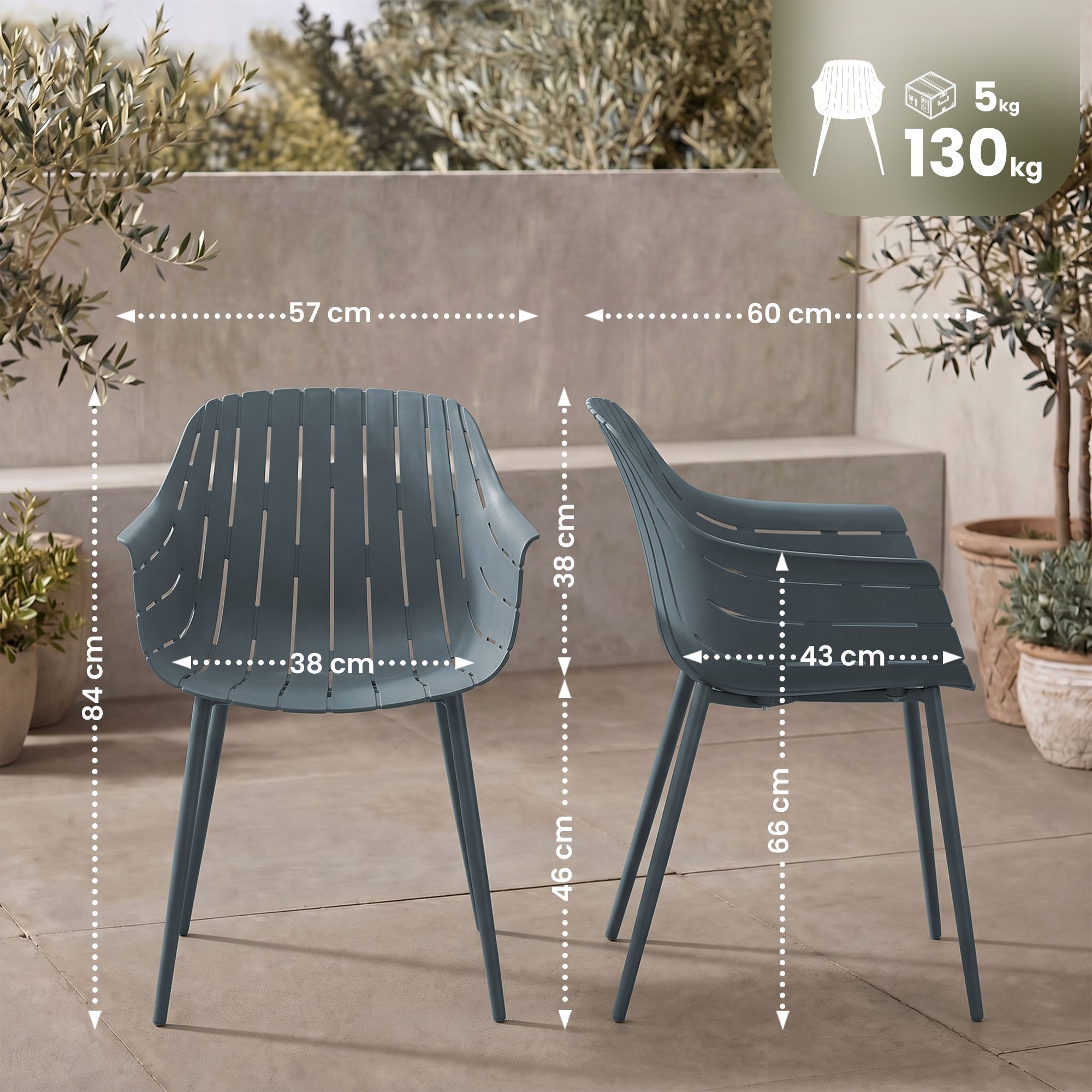 Hagestol Silva - Stilren og komfortabel hagemøbel til hage og terrasse