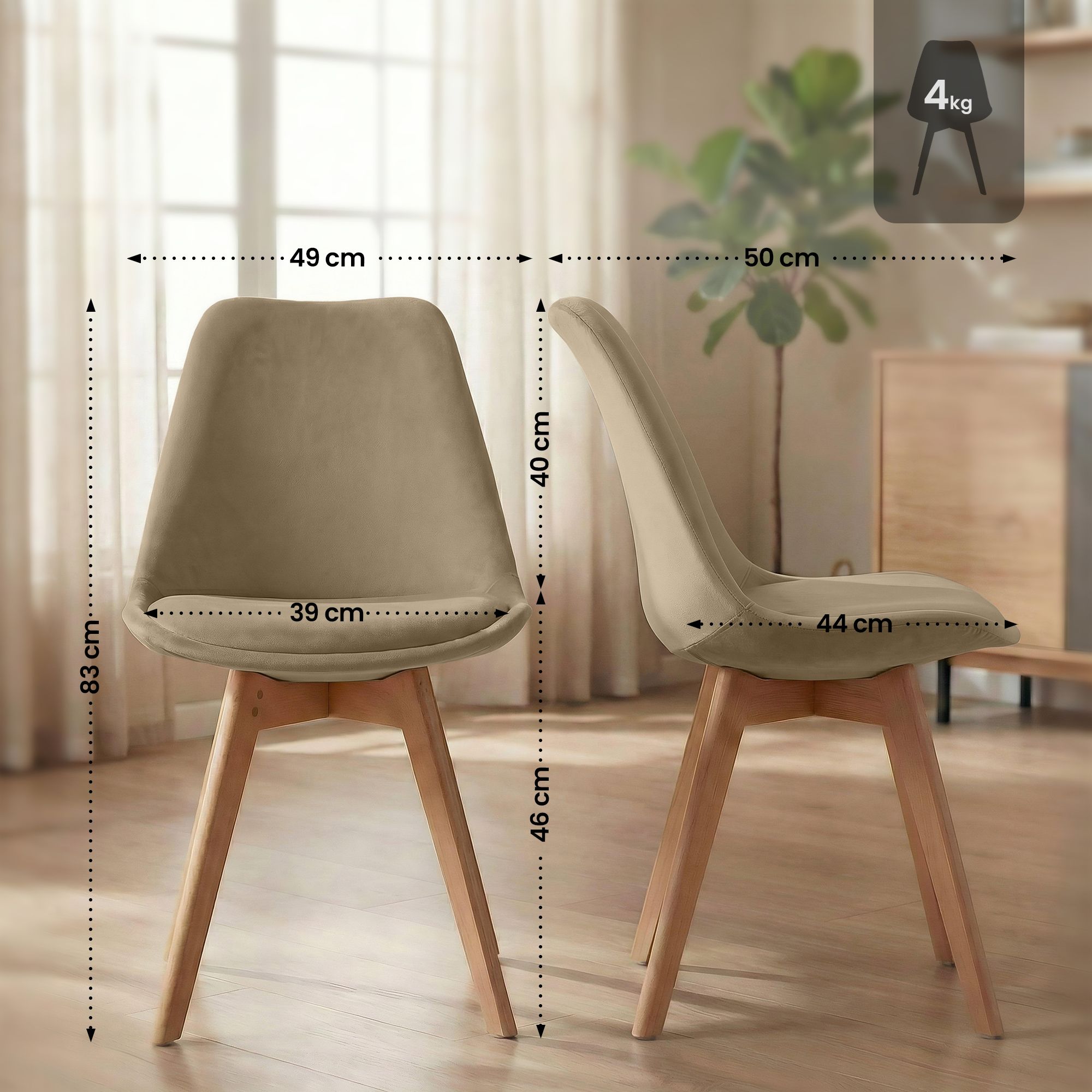 Spisestol Linares &ndash; komfortabel design for moderne hjem