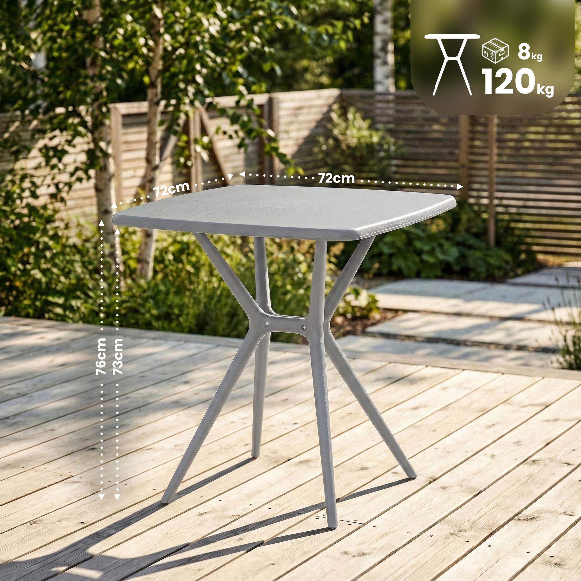 Hagebord Becky firkantet 72 x 72 cm