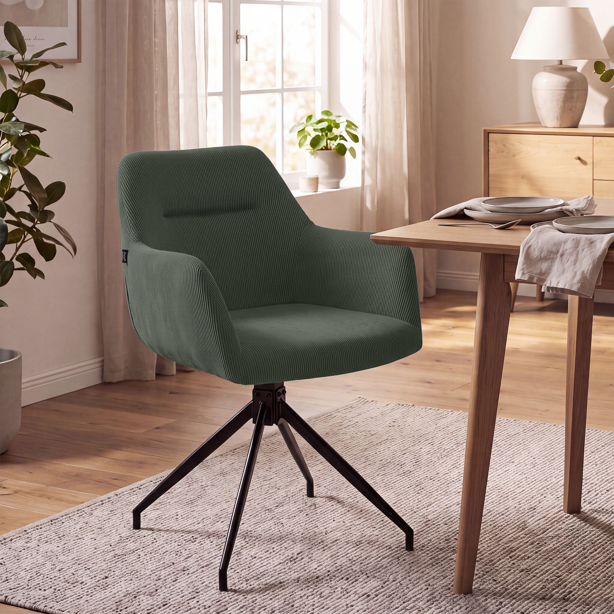 Spisestol Merlinda kordfløyel