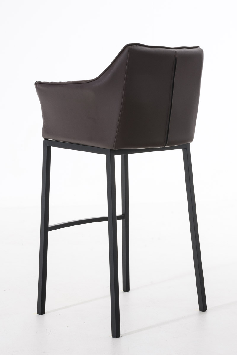 Barstol Damaso skinnlook med firbensramme